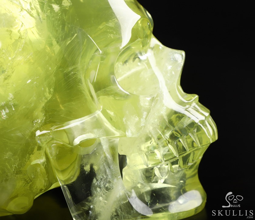 Gemstone Lifesized 6.4" Citrine Carved Crystal Skull,Super Realistic, Crystal Healing Gemstone Lifesized 6.4" Citrine Carved Crystal Skull,Super Realistic, Crystal Healing