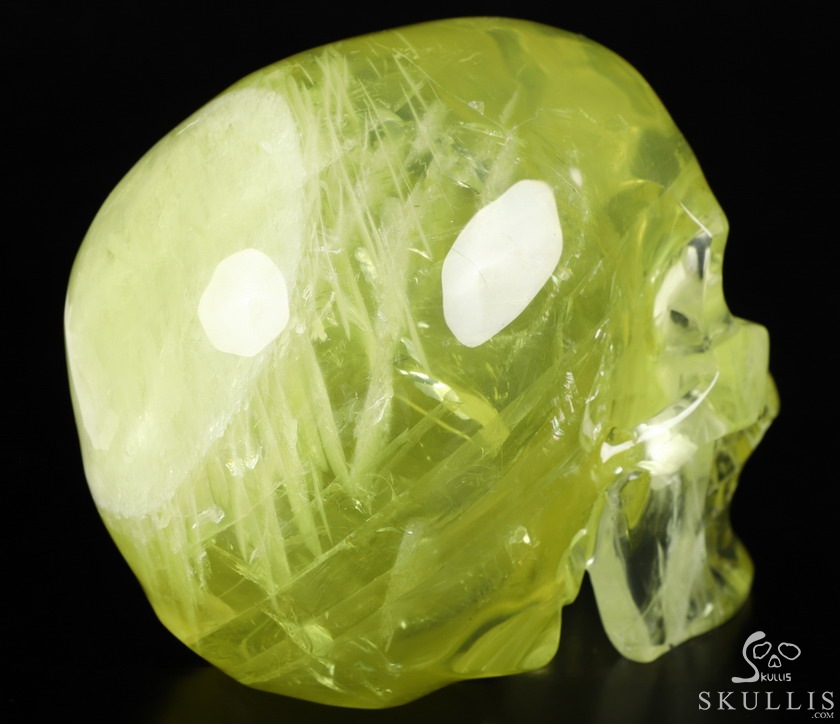 Gemstone Lifesized 6.4" Citrine Carved Crystal Skull,Super Realistic, Crystal Healing Gemstone Lifesized 6.4" Citrine Carved Crystal Skull,Super Realistic, Crystal Healing