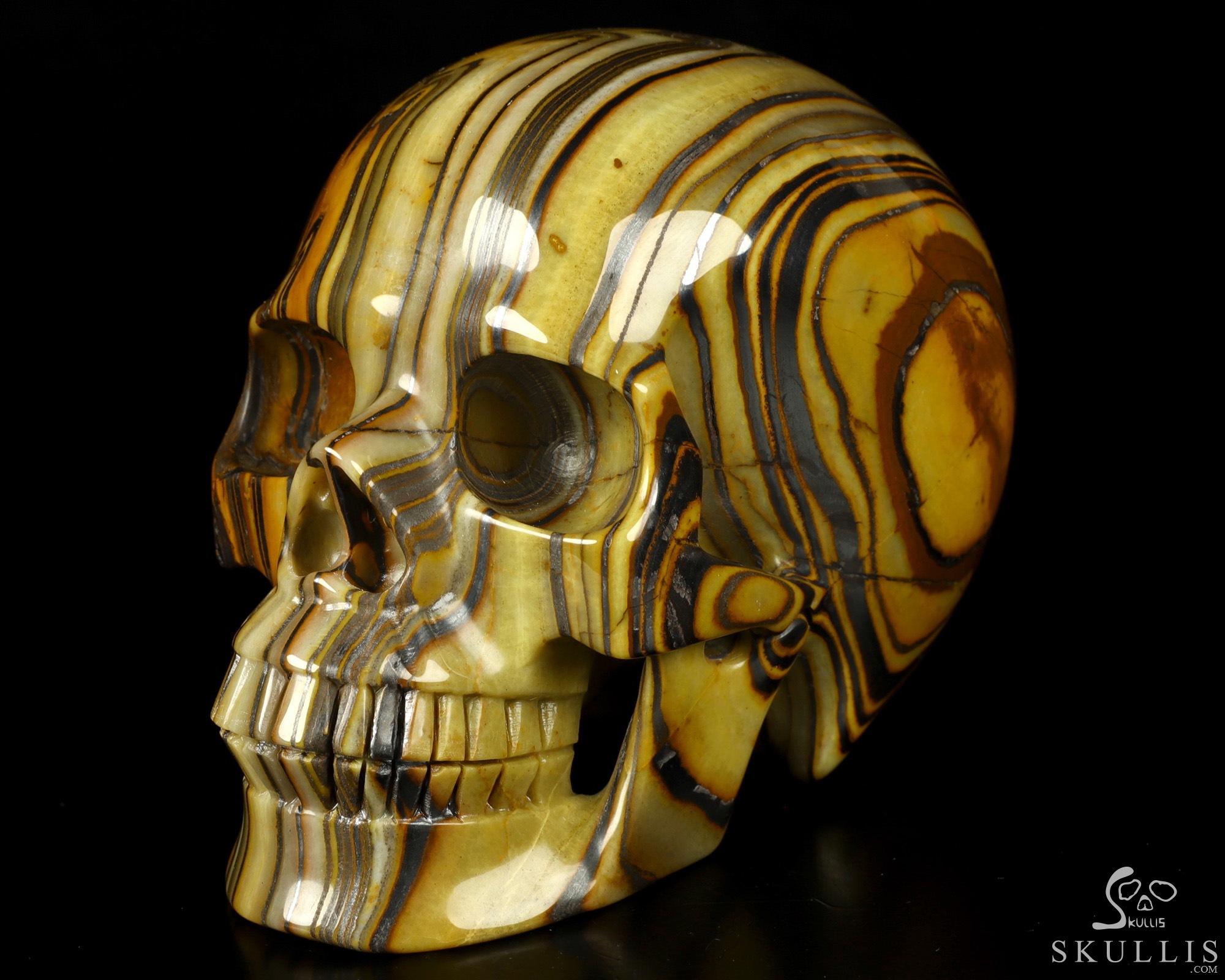 Huge 5.3" Colorful Tiger Iron Eye Carved Crystal Skull,Realistic, Crystal Healing Huge 5.3" Colorful Tiger Iron Eye Carved Crystal Skull,Realistic, Crystal Healing