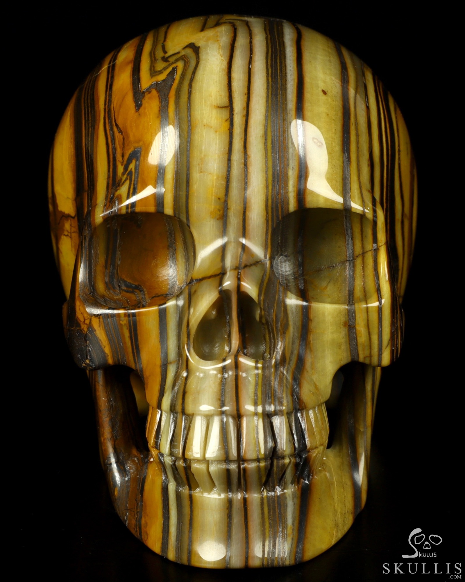 Huge 5.3" Colorful Tiger Iron Eye Carved Crystal Skull,Realistic, Crystal Healing Huge 5.3" Colorful Tiger Iron Eye Carved Crystal Skull,Realistic, Crystal Healing