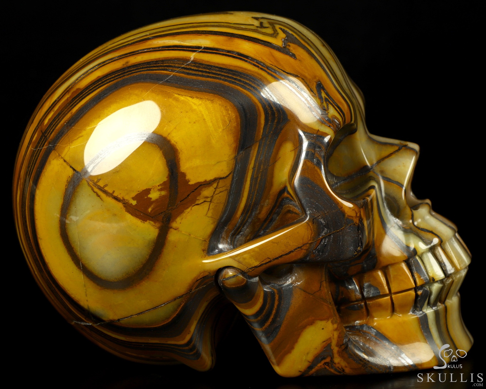 Huge 5.3" Colorful Tiger Iron Eye Carved Crystal Skull,Realistic, Crystal Healing Huge 5.3" Colorful Tiger Iron Eye Carved Crystal Skull,Realistic, Crystal Healing
