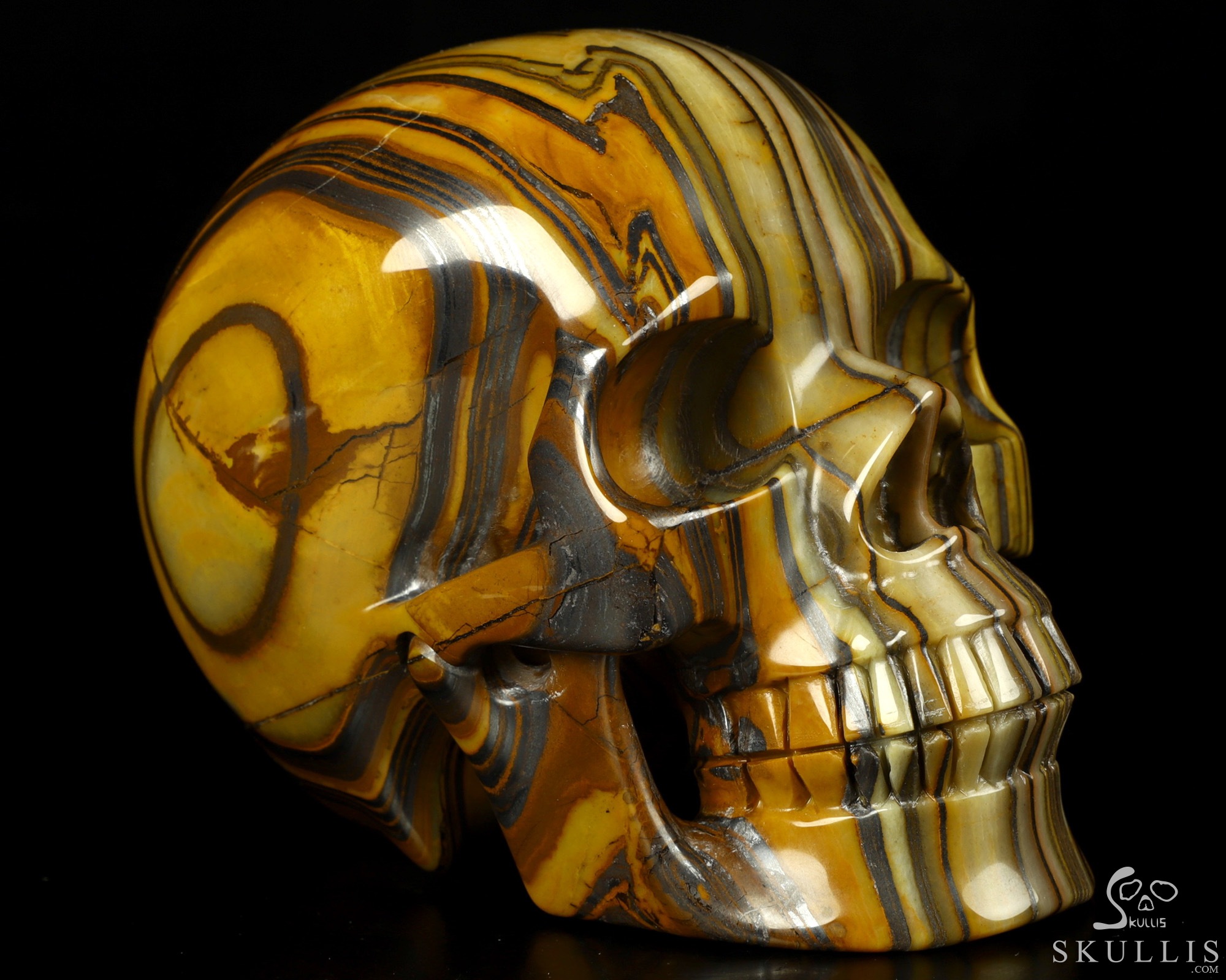 Huge 5.3" Colorful Tiger Iron Eye Carved Crystal Skull,Realistic, Crystal Healing Huge 5.3" Colorful Tiger Iron Eye Carved Crystal Skull,Realistic, Crystal Healing