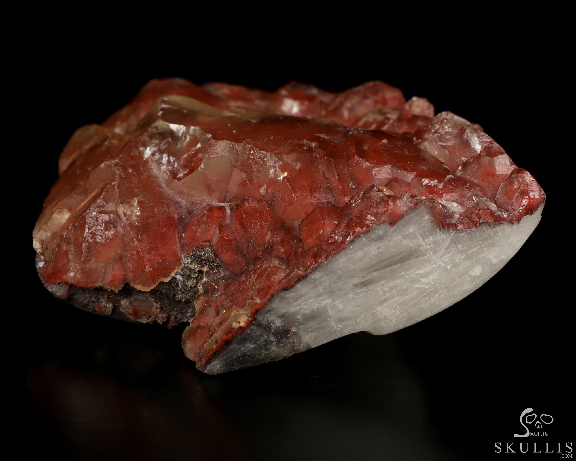 3.1" Red Quartz Carved Crystal Skull, Crystal Healing 3.1" Red Quartz Carved Crystal Skull, Crystal Healing