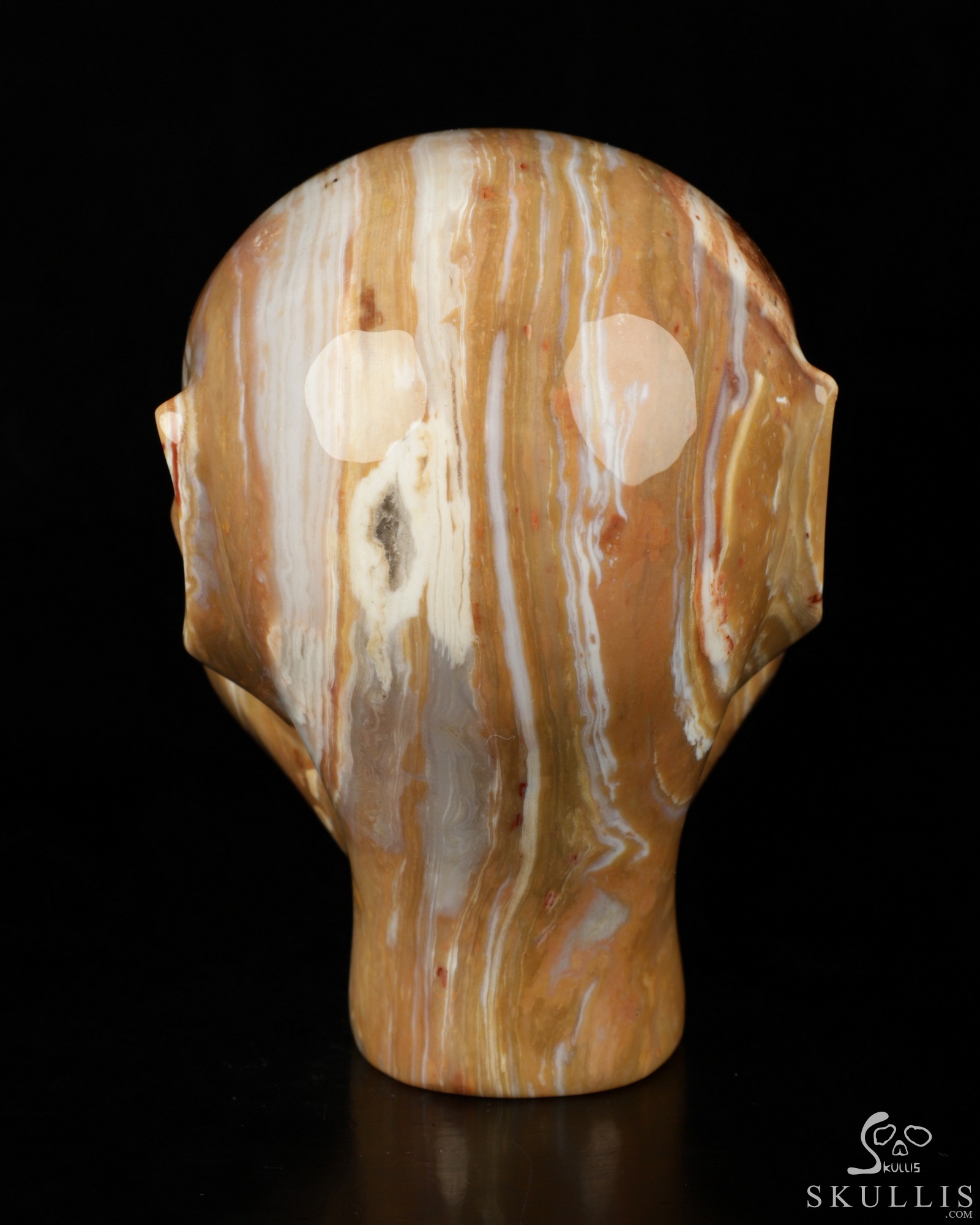 4.2" Petrified Wood Carved Fairy Elf Alien Crystal Skull Companion Sculpture, Crystal Healing Crystal Skull 4.2" Petrified Wood Carved Fairy Elf Alien Crystal Skull Companion Sculpture, Crystal Healing Crystal Skull
