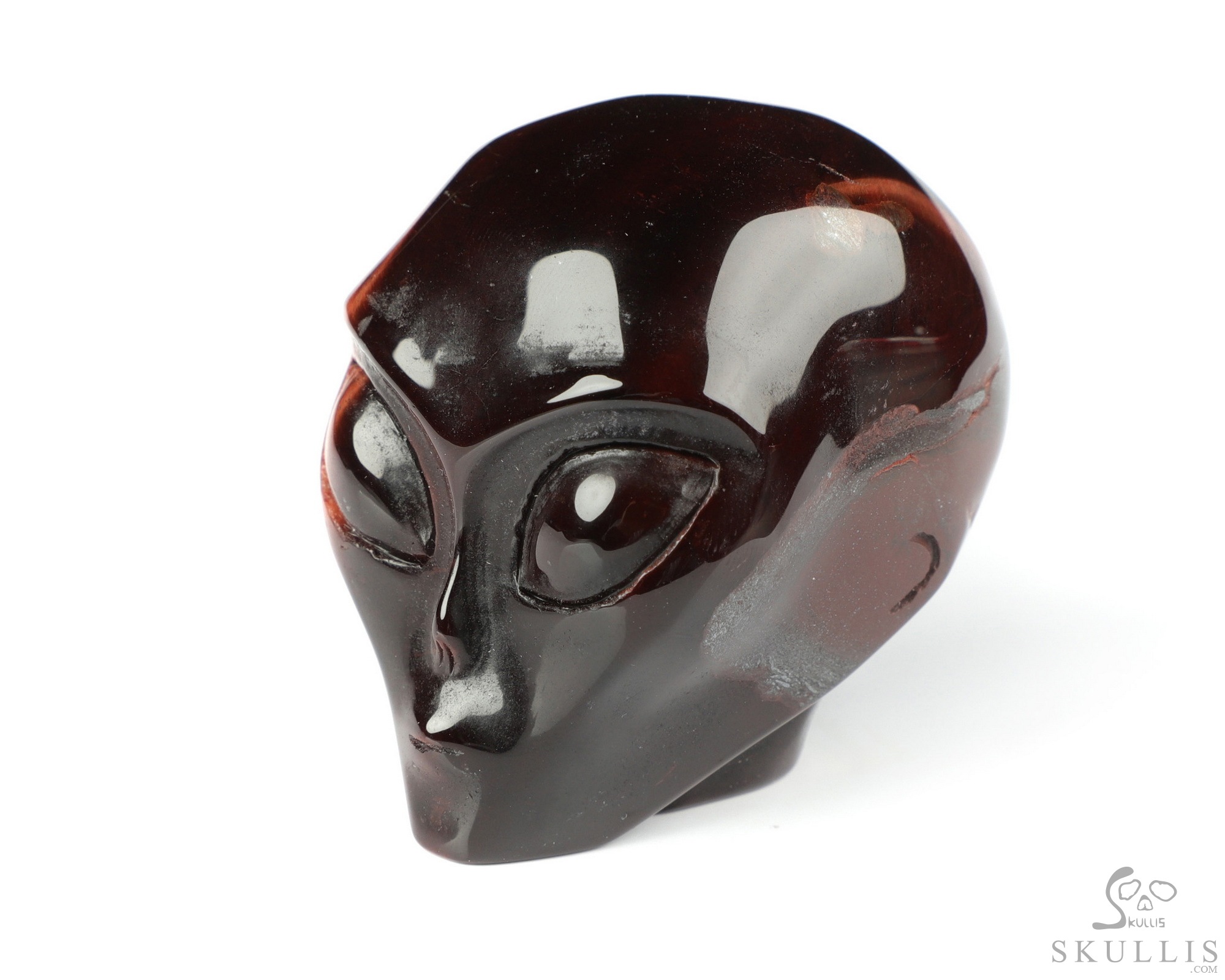 1.8" Red Tiger's Eye Crystal Skull Companion Star Being Female Alien Reiki Healing Stone Statue 1.8" Red Tiger's Eye Crystal Skull Companion Star Being Female Alien Reiki Healing Stone Statue