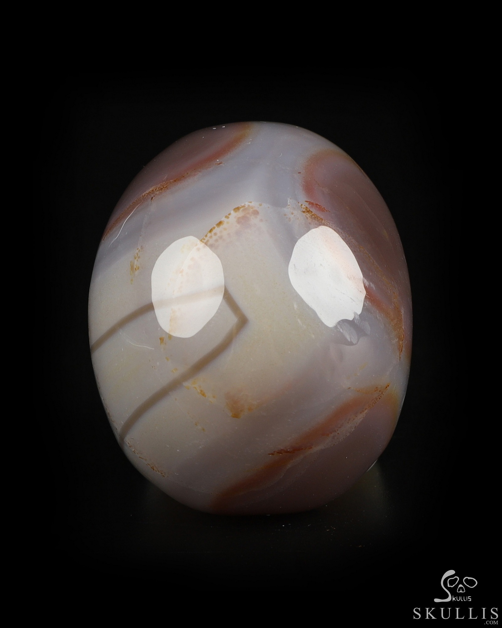 2.0" Agate Hand Carved Crystal Skull, Realistic, Crystal Healing 2.0" Agate Hand Carved Crystal Skull, Realistic, Crystal Healing