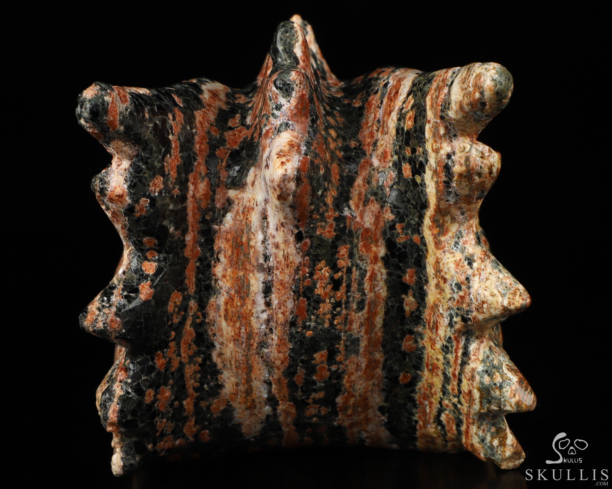 5.9" Snowflake Obsidian Hand Carved Crystal Dragon Head Skull with Labradorite Eyes Sculpture, Crystal Healing 5.9" Snowflake Obsidian Hand Carved Crystal Dragon Head Skull with Labradorite Eyes Sculpture, Crystal Healing