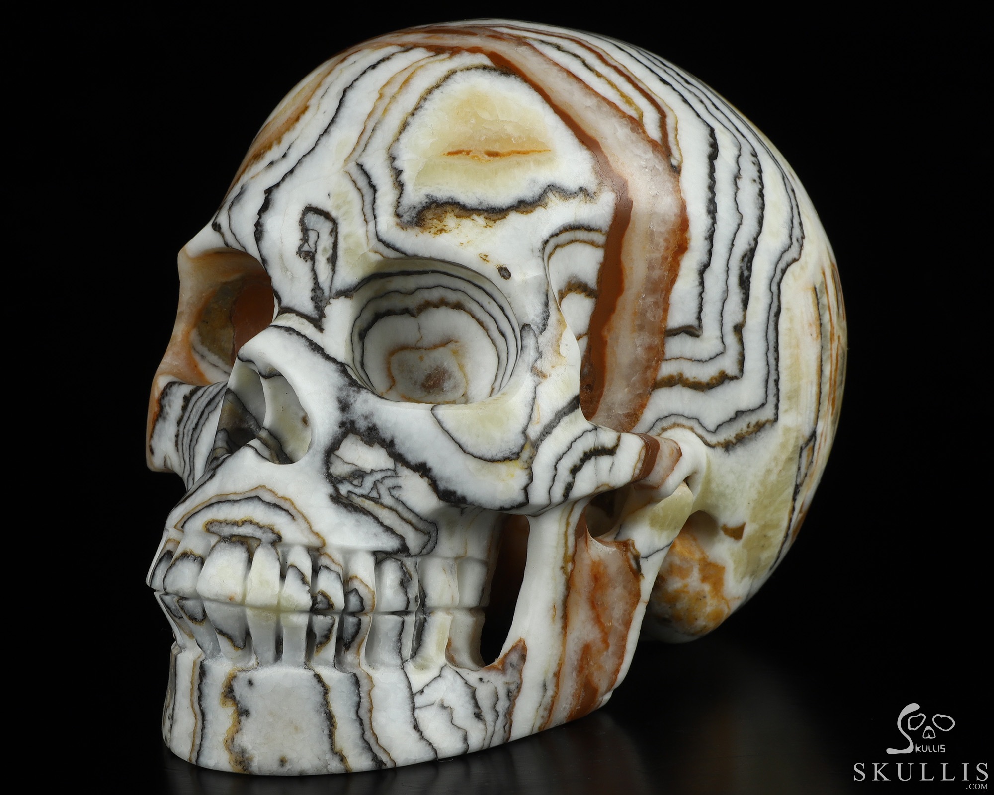 5.1" Eastern Stone Hand Carved Crystal Skull, Realistic, Crystal Healing 5.1" Eastern Stone Hand Carved Crystal Skull, Realistic, Crystal Healing