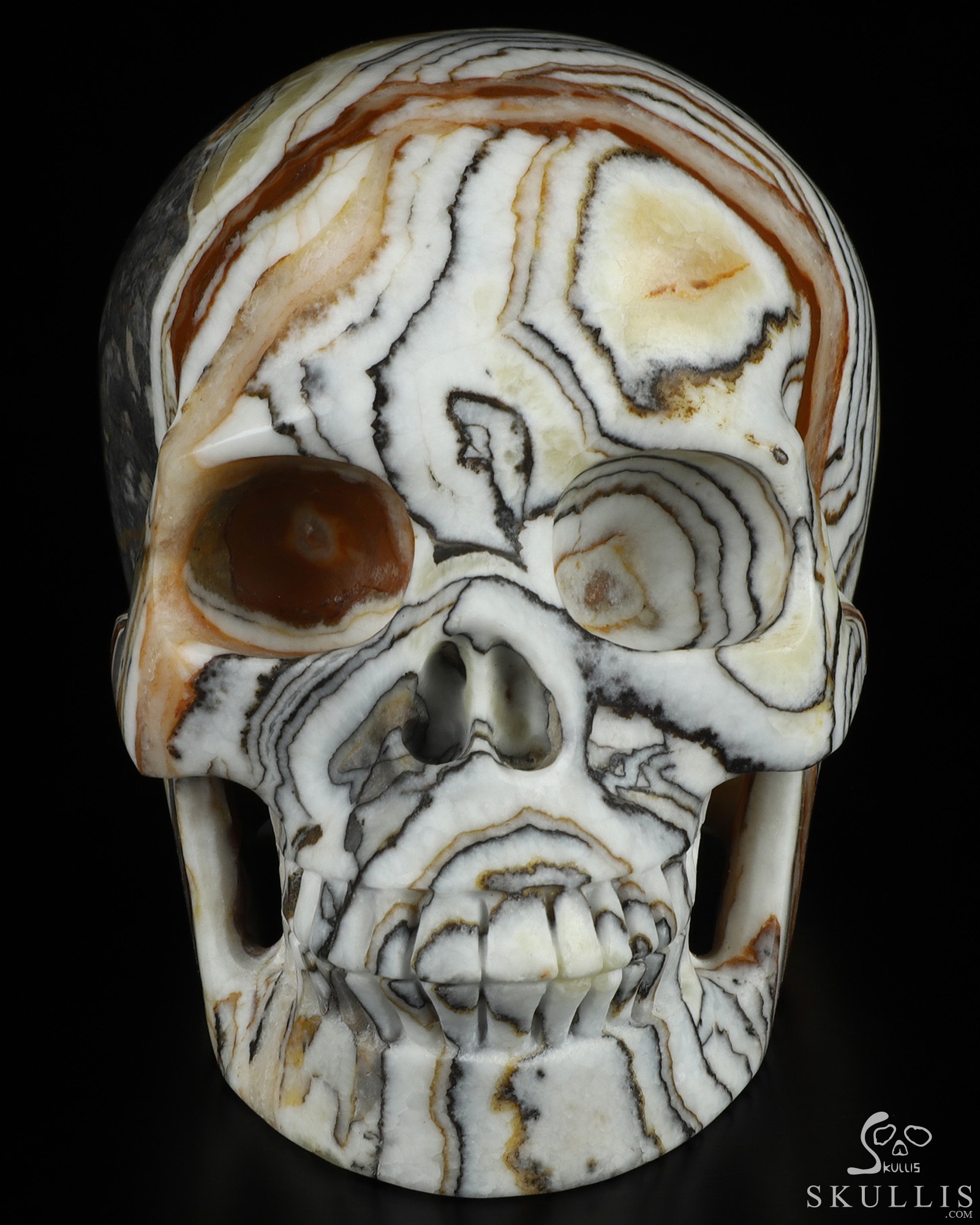 5.1" Eastern Stone Hand Carved Crystal Skull, Realistic, Crystal Healing 5.1" Eastern Stone Hand Carved Crystal Skull, Realistic, Crystal Healing