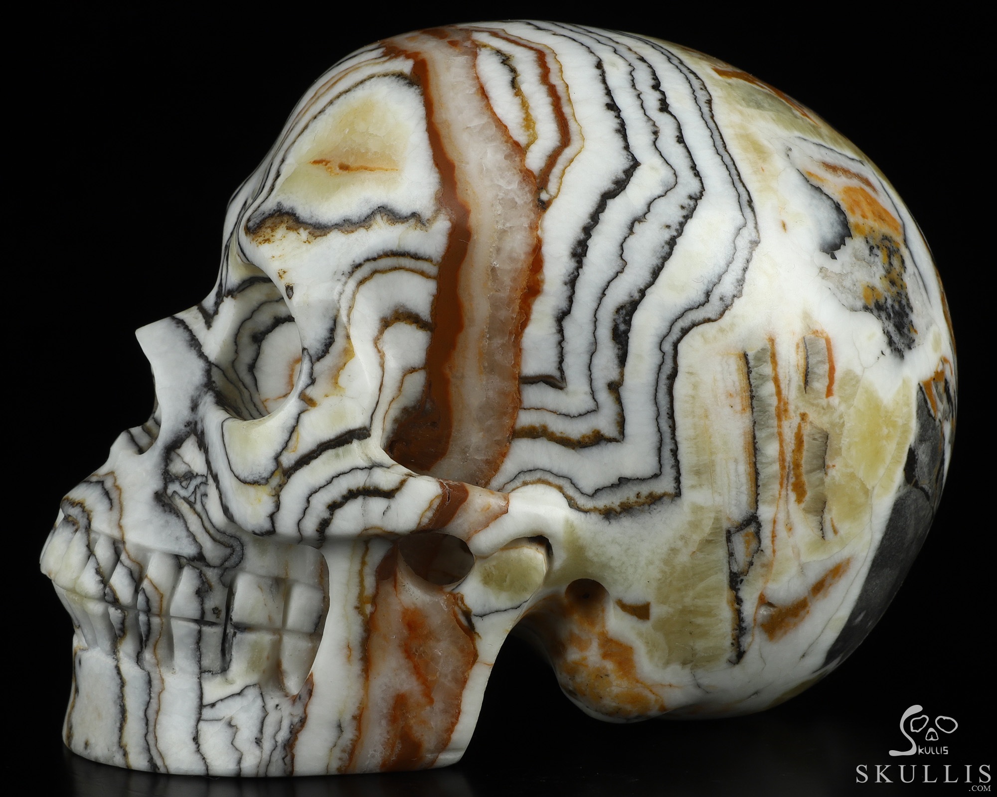 5.1" Eastern Stone Hand Carved Crystal Skull, Realistic, Crystal Healing 5.1" Eastern Stone Hand Carved Crystal Skull, Realistic, Crystal Healing