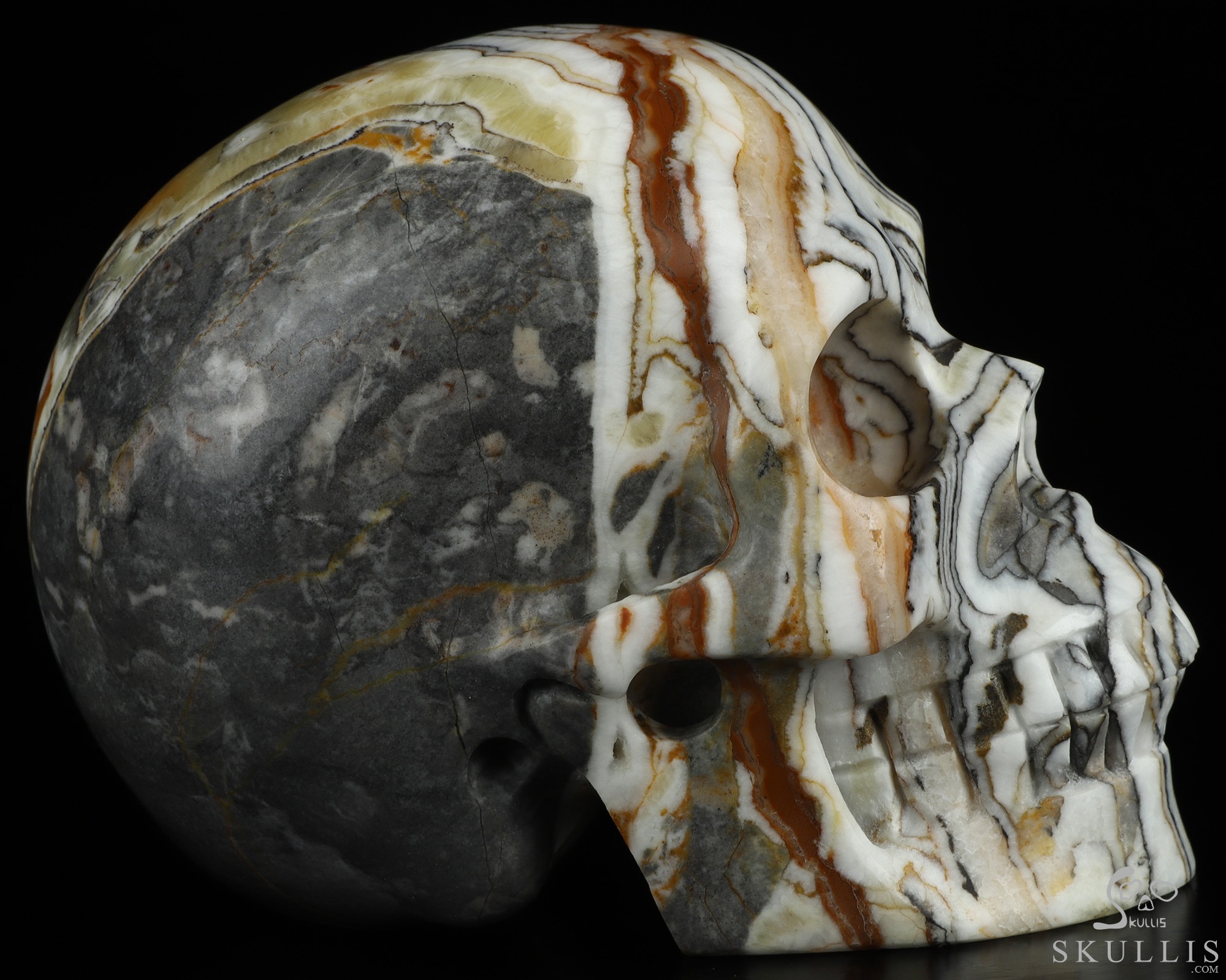 5.1" Eastern Stone Hand Carved Crystal Skull, Realistic, Crystal Healing 5.1" Eastern Stone Hand Carved Crystal Skull, Realistic, Crystal Healing