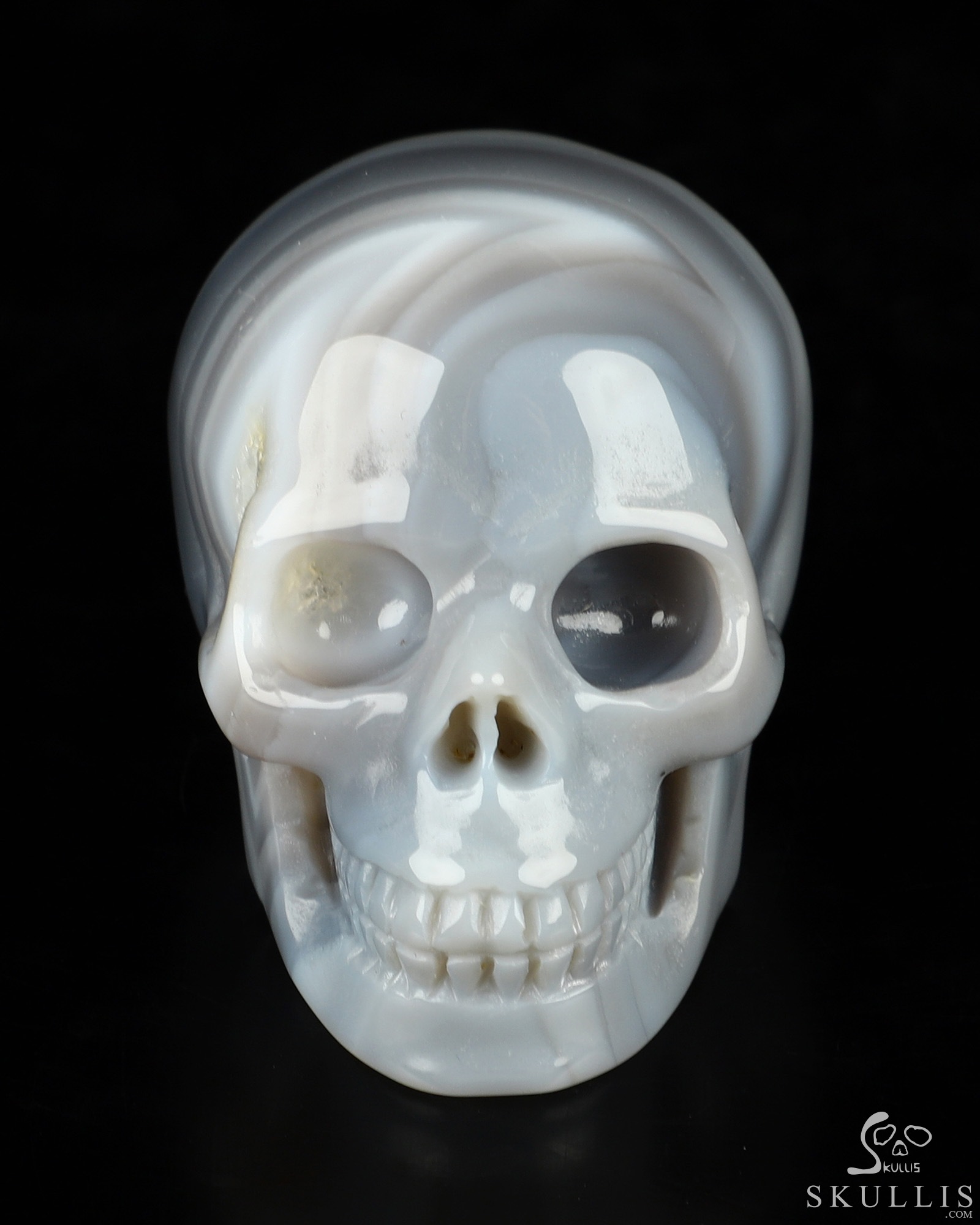 2.0" Agate Hand Carved Crystal Skull, Realistic, Crystal Healing 2.0" Agate Hand Carved Crystal Skull, Realistic, Crystal Healing