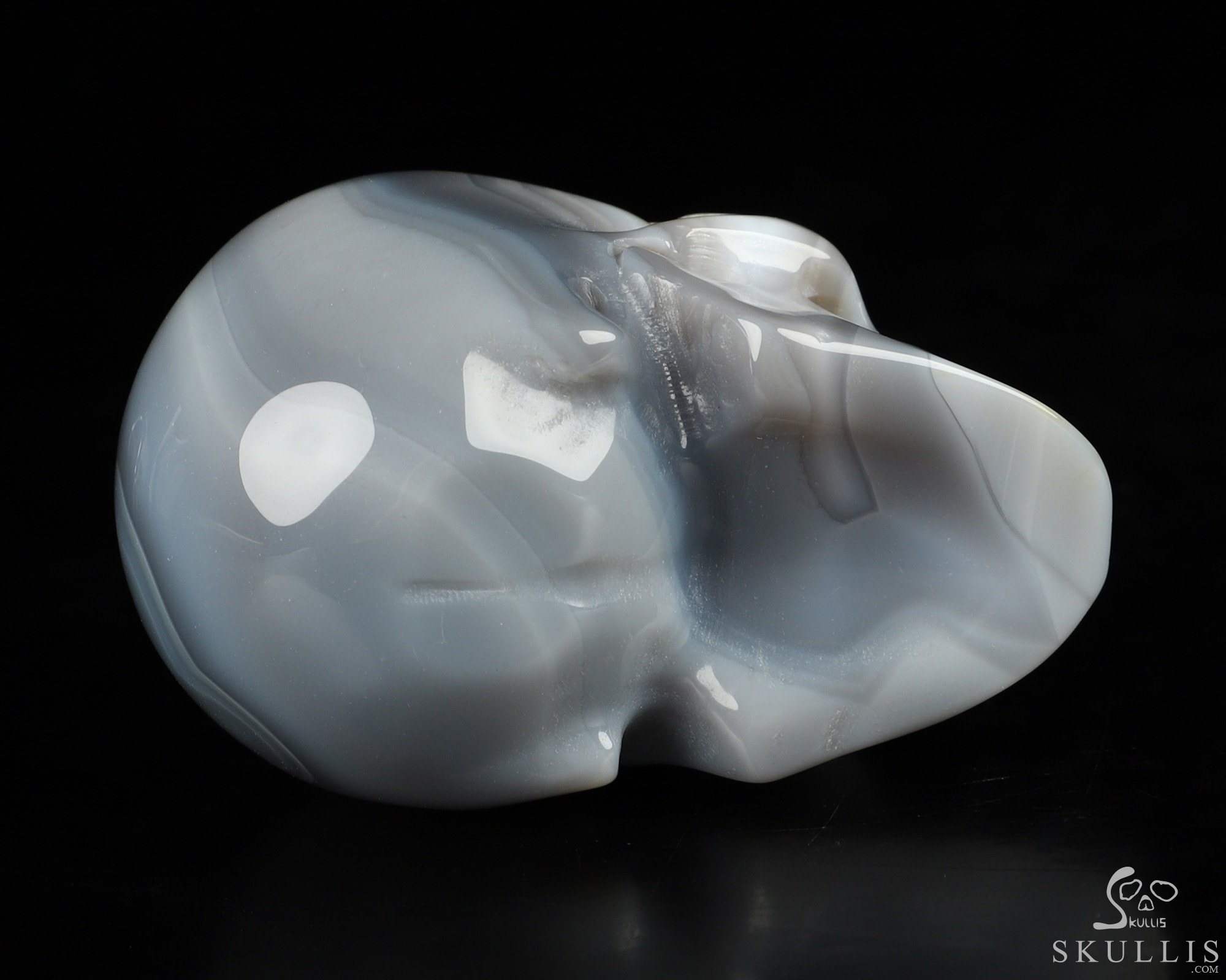 2.0" Agate Hand Carved Crystal Skull, Realistic, Crystal Healing 2.0" Agate Hand Carved Crystal Skull, Realistic, Crystal Healing