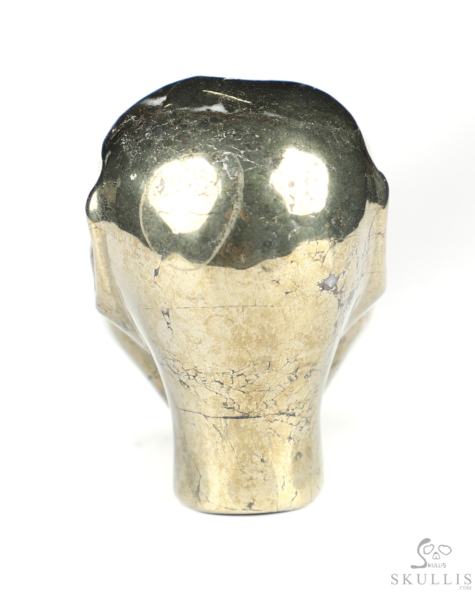 1.7" Chalcopyrite Hand Carved Fairy Elf Alien Crystal Skull Companion Sculpture, Crystal Healing 1.7" Chalcopyrite Hand Carved Fairy Elf Alien Crystal Skull Companion Sculpture, Crystal Healing