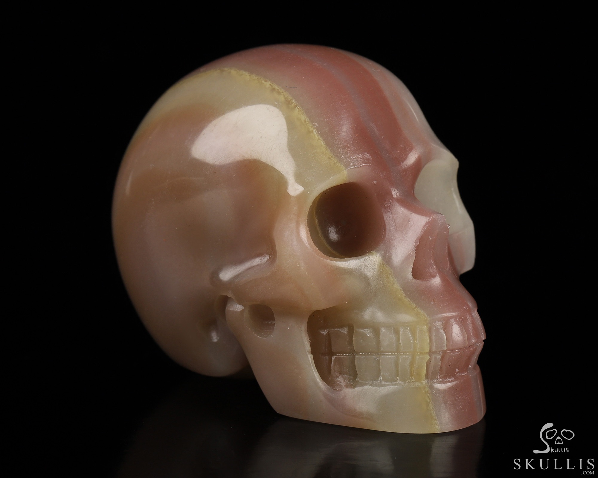 2.0" Afghanistan Jade Hand Carved Crystal Skull, Realistic, Crystal Healing 2.0" Afghanistan Jade Hand Carved Crystal Skull, Realistic, Crystal Healing