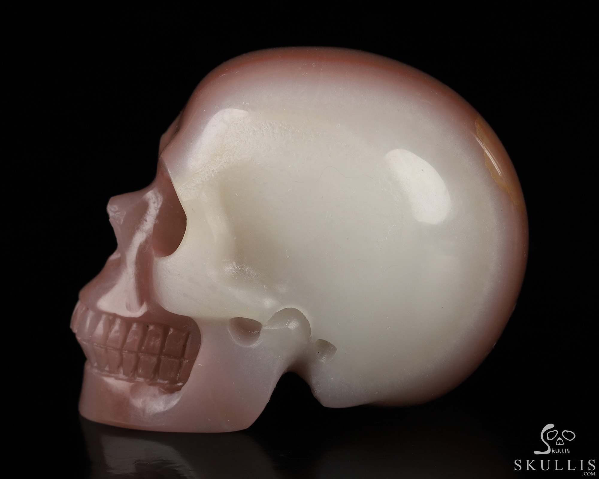 2.0" Afghanistan Jade Hand Carved Crystal Skull, Realistic, Crystal Healing 2.0" Afghanistan Jade Hand Carved Crystal Skull, Realistic, Crystal Healing