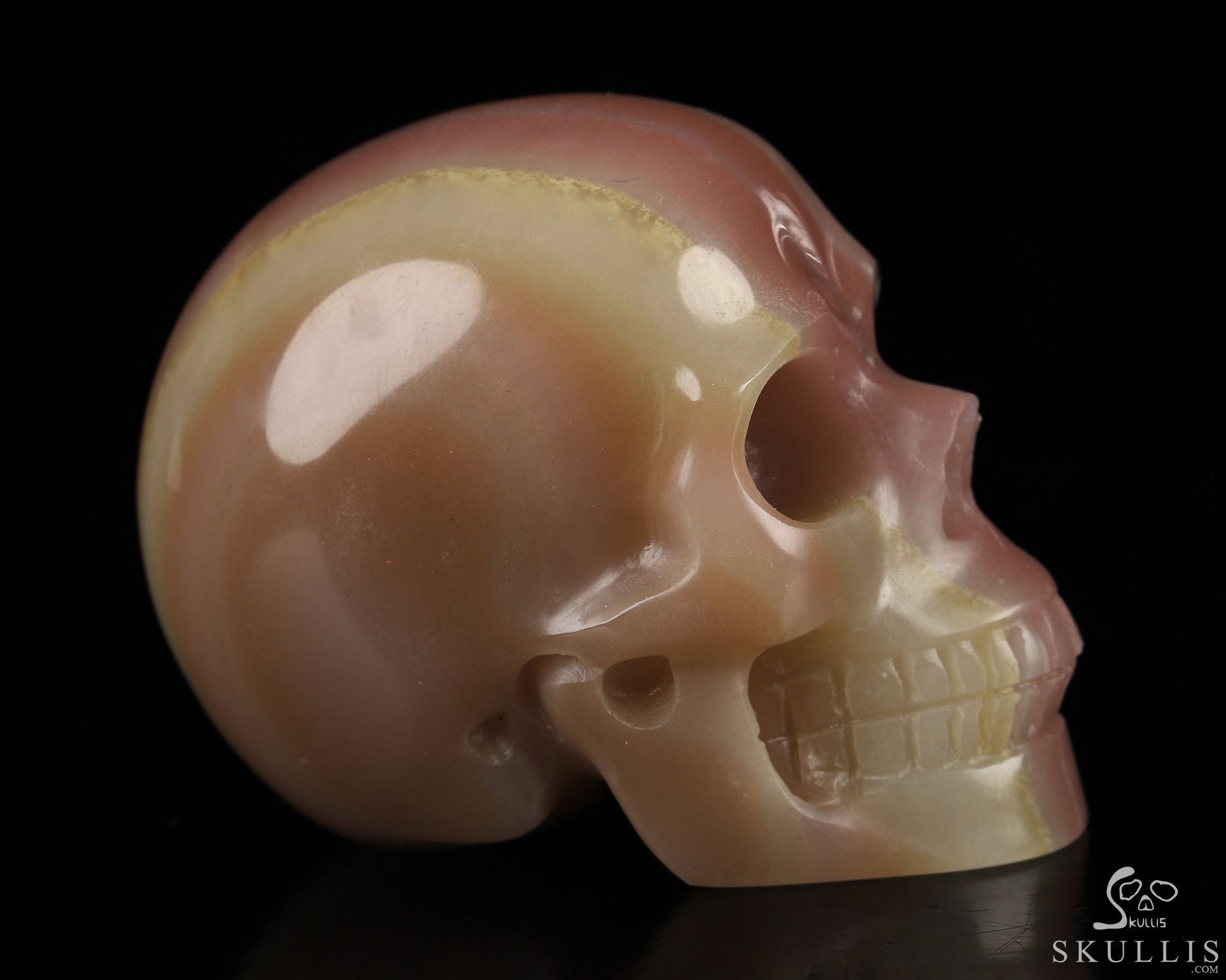 2.0" Afghanistan Jade Hand Carved Crystal Skull, Realistic, Crystal Healing 2.0" Afghanistan Jade Hand Carved Crystal Skull, Realistic, Crystal Healing