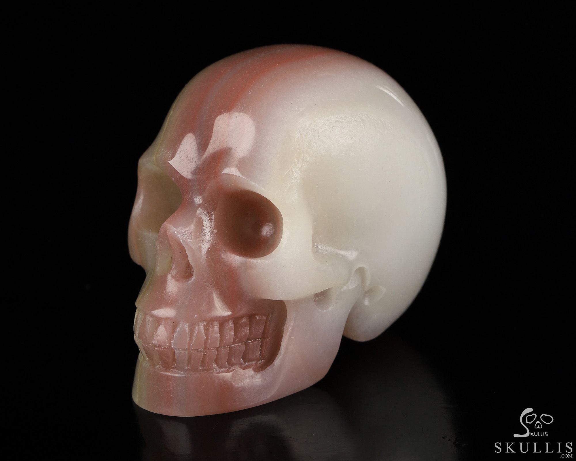 2.0" Afghanistan Jade Hand Carved Crystal Skull, Realistic, Crystal Healing 2.0" Afghanistan Jade Hand Carved Crystal Skull, Realistic, Crystal Healing
