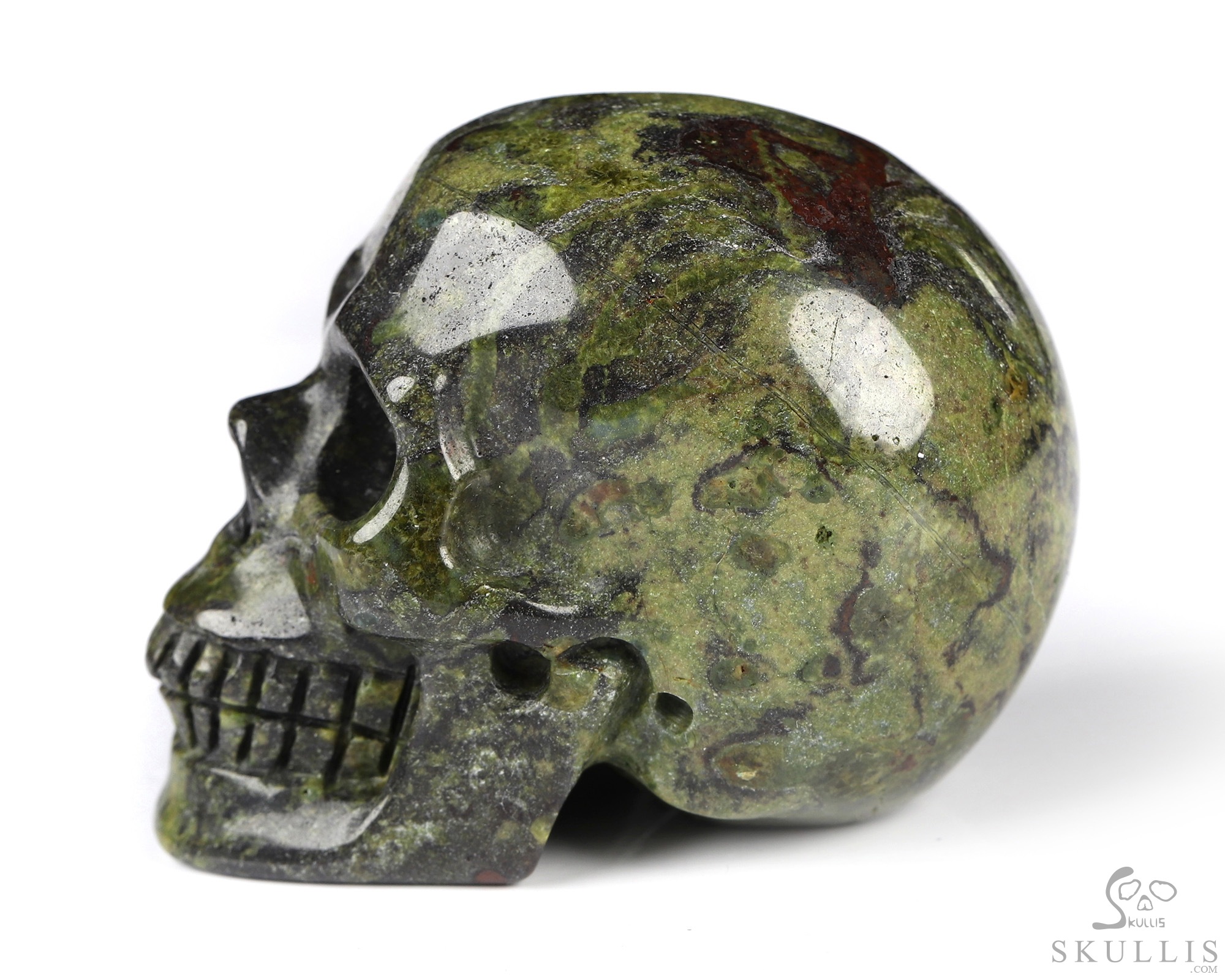 2.0" Dragon Blood Jasper Hand Carved Crystal Skull, Realistic, Crystal Healing 2.0" Dragon Blood Jasper Hand Carved Crystal Skull, Realistic, Crystal Healing