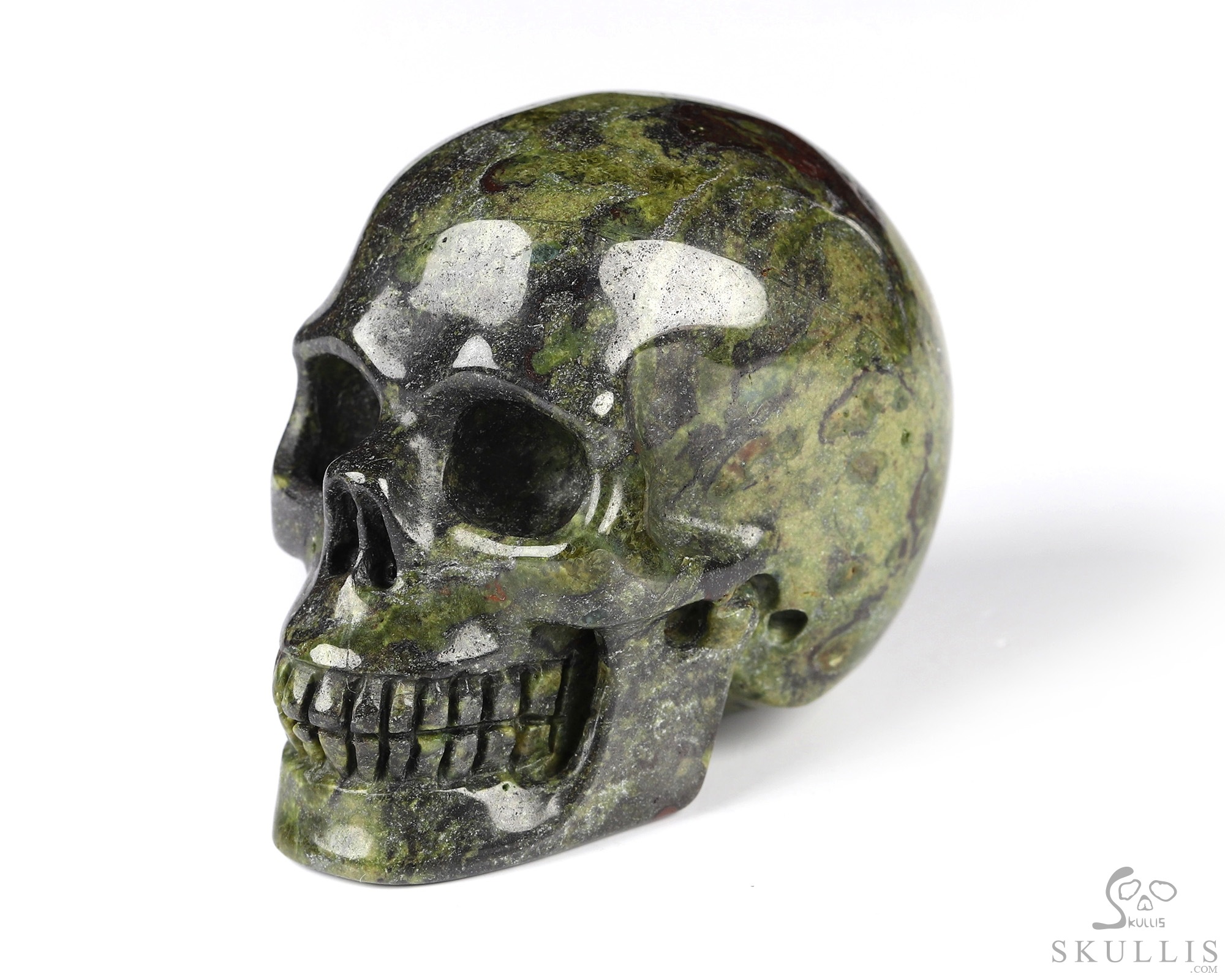 2.0" Dragon Blood Jasper Hand Carved Crystal Skull, Realistic, Crystal Healing 2.0" Dragon Blood Jasper Hand Carved Crystal Skull, Realistic, Crystal Healing