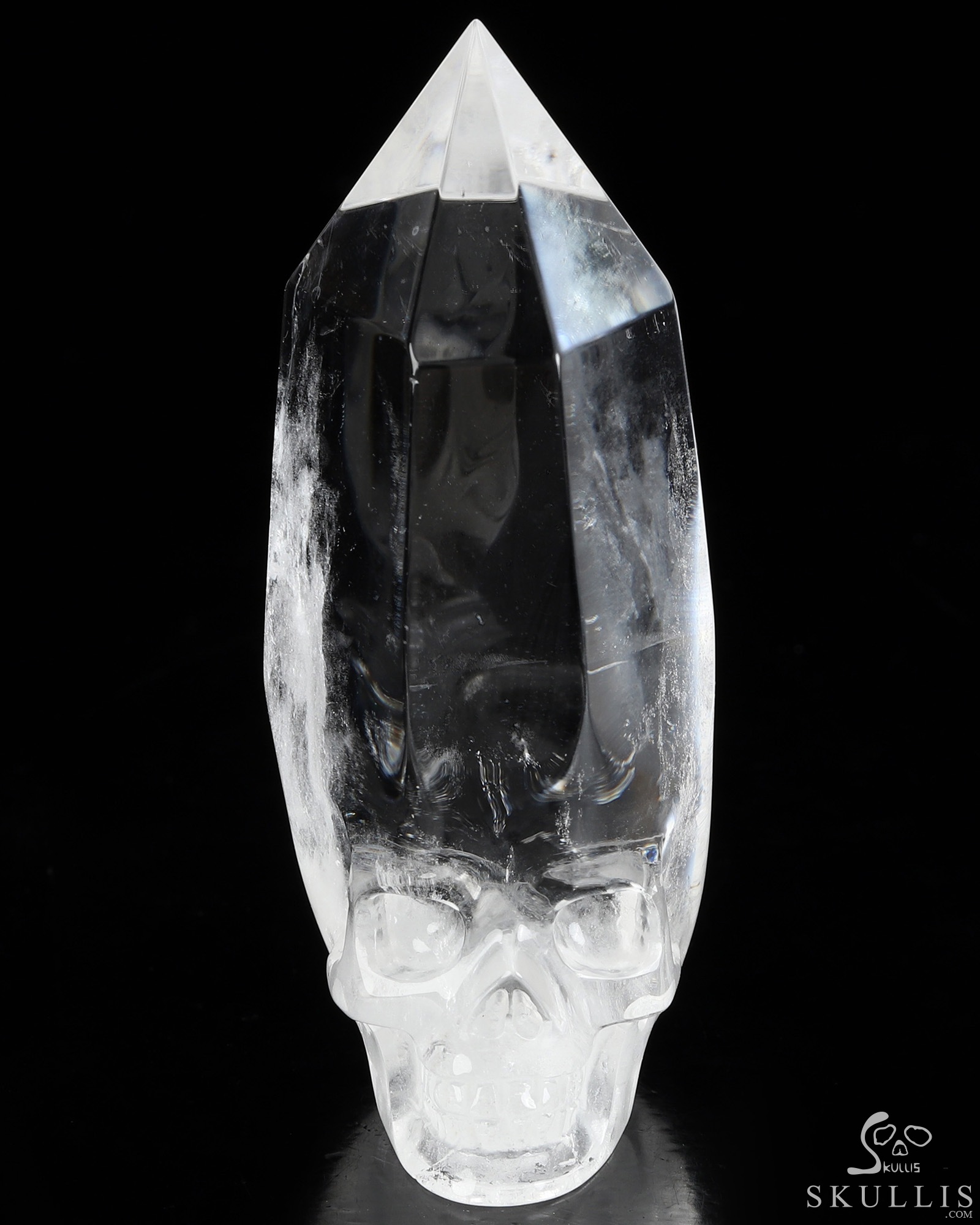 3.1" Quartz Rock Crystal Hand Carved Crystal Skull Fine Art Sculpture, Crystal Healing 3.1" Quartz Rock Crystal Hand Carved Crystal Skull Fine Art Sculpture, Crystal Healing