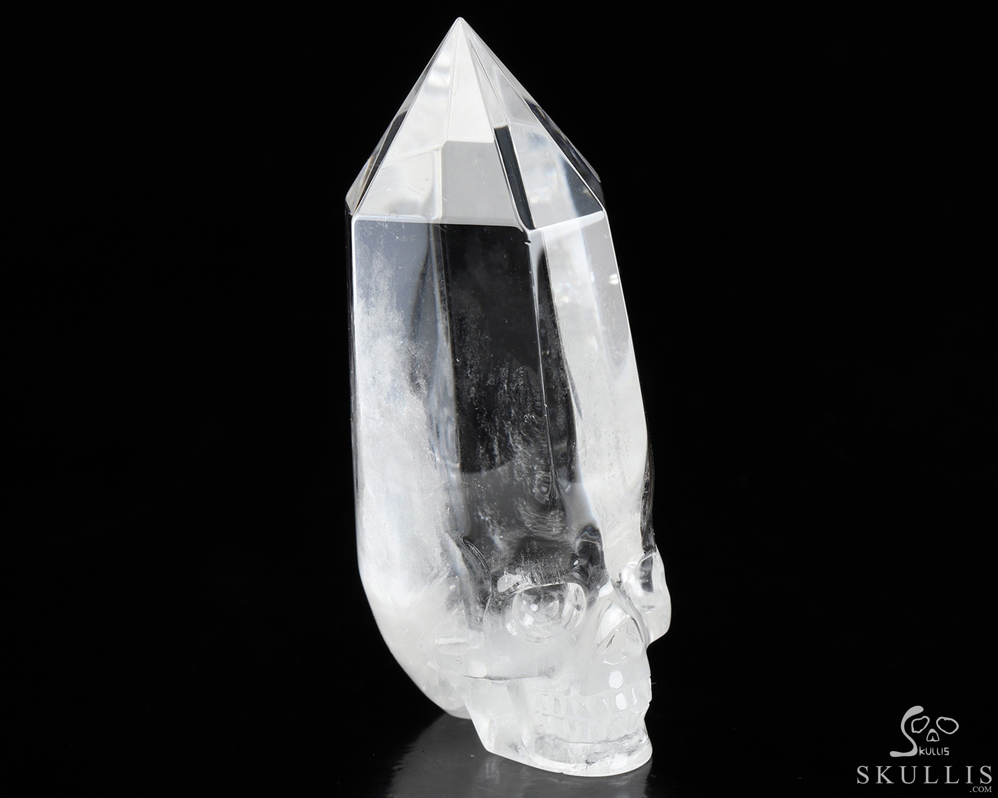 3.1" Quartz Rock Crystal Hand Carved Crystal Skull Fine Art Sculpture, Crystal Healing 3.1" Quartz Rock Crystal Hand Carved Crystal Skull Fine Art Sculpture, Crystal Healing