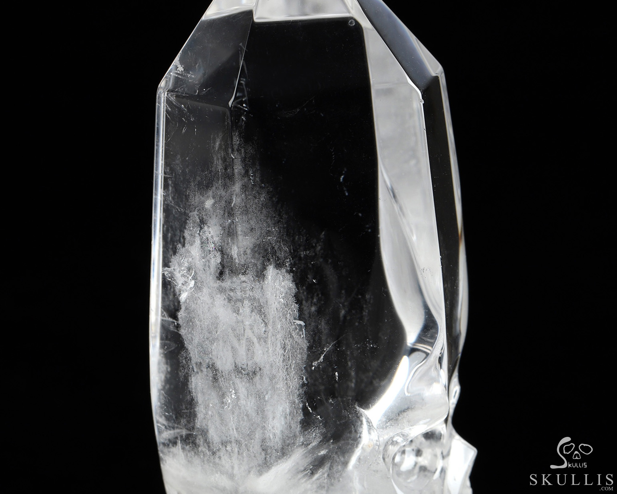 3.1" Quartz Rock Crystal Hand Carved Crystal Skull Fine Art Sculpture, Crystal Healing 3.1" Quartz Rock Crystal Hand Carved Crystal Skull Fine Art Sculpture, Crystal Healing
