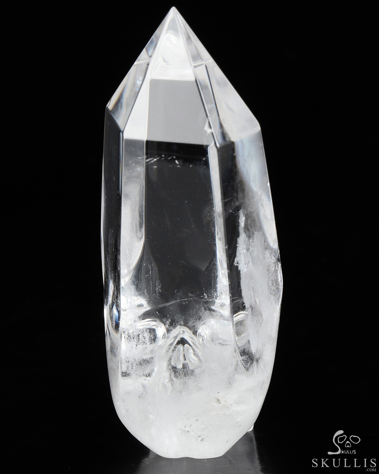 3.1" Quartz Rock Crystal Hand Carved Crystal Skull Fine Art Sculpture, Crystal Healing 3.1" Quartz Rock Crystal Hand Carved Crystal Skull Fine Art Sculpture, Crystal Healing