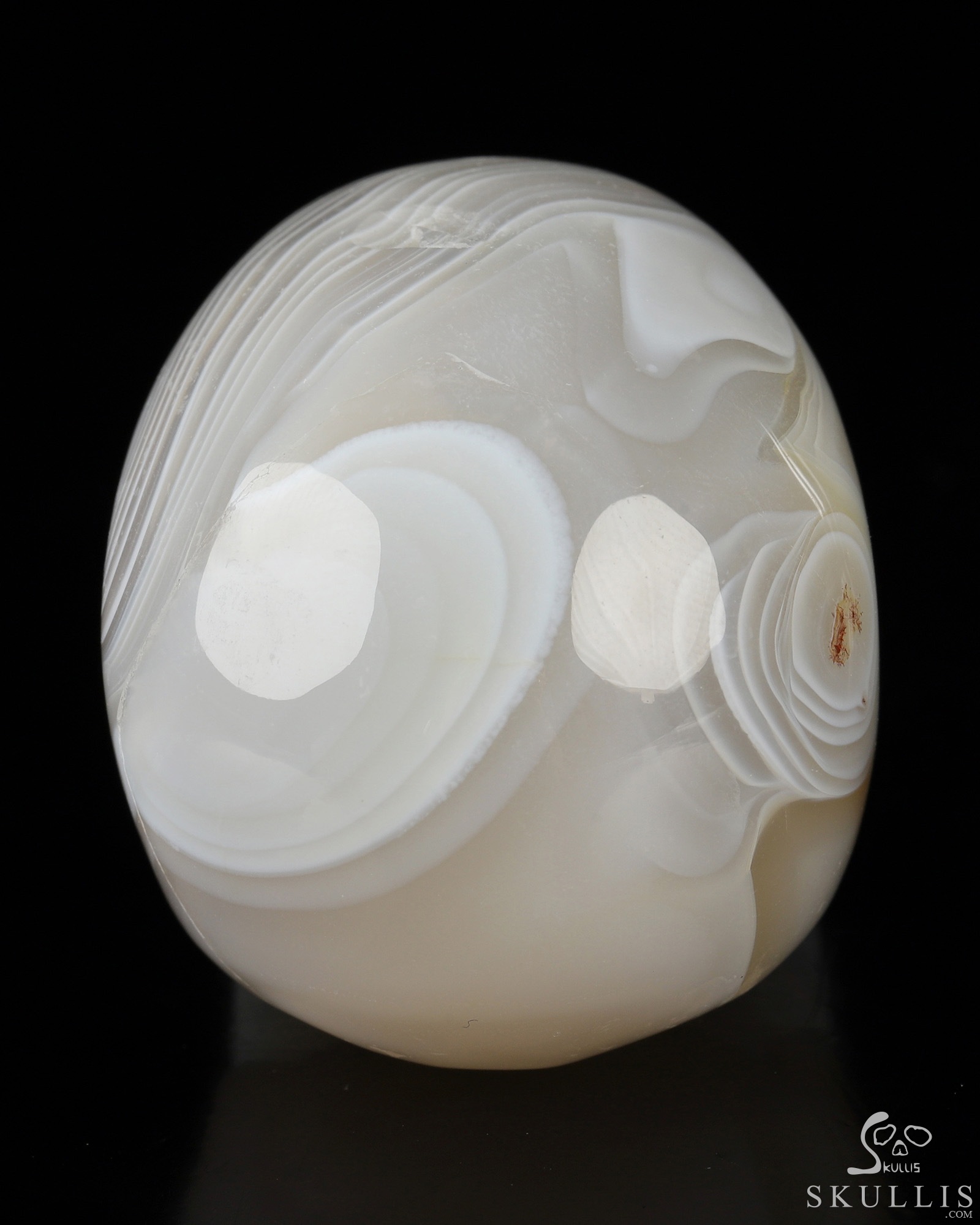 2.0" Banded Agate Hand Carved Crystal Skull, Realistic, Crystal Healing 2.0" Banded Agate Hand Carved Crystal Skull, Realistic, Crystal Healing