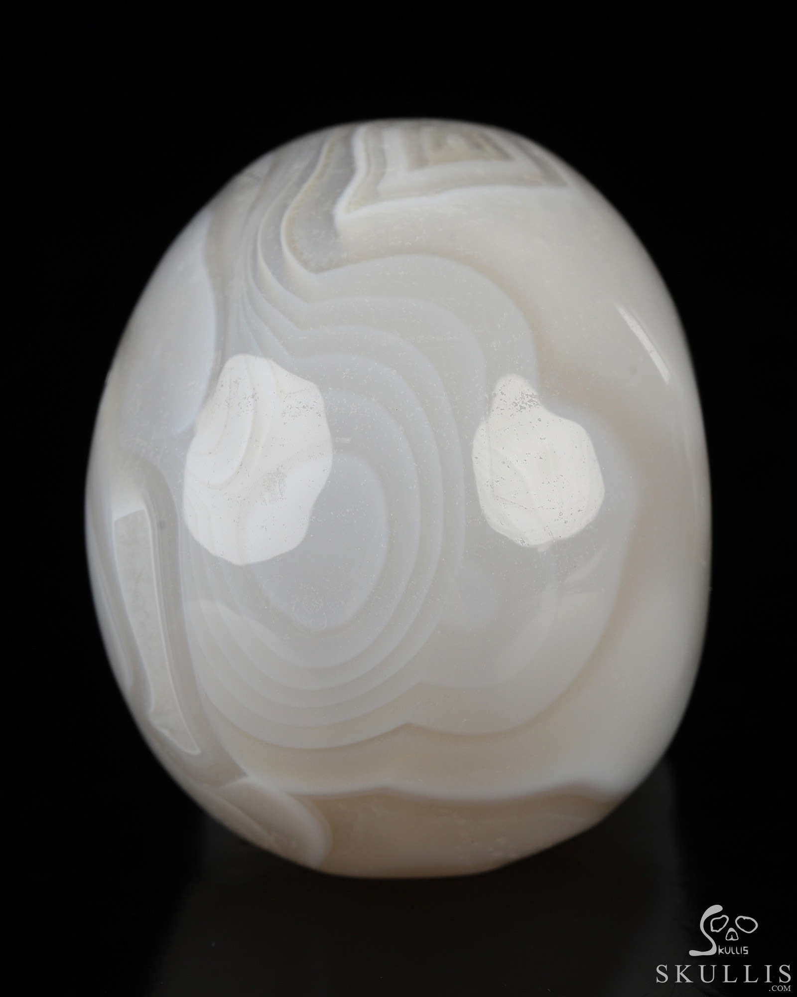 2.0" Banded Agate Hand Carved Crystal Skull, Realistic, Crystal Healing 2.0" Banded Agate Hand Carved Crystal Skull, Realistic, Crystal Healing