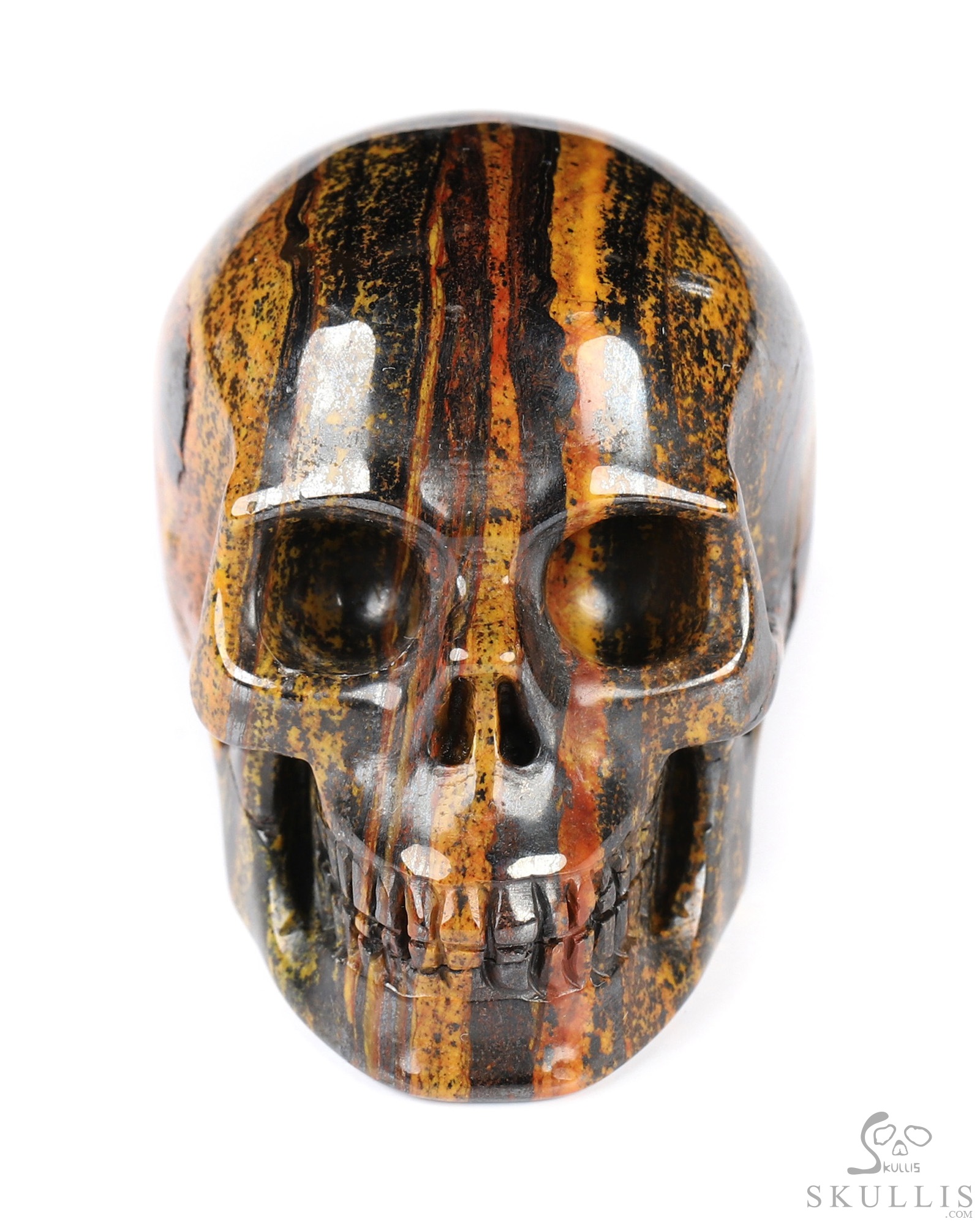2.0" Colorful Tiger Iron Eye Hand Carved Crystal Skull, Realistic, Crystal Healing 2.0" Colorful Tiger Iron Eye Hand Carved Crystal Skull, Realistic, Crystal Healing