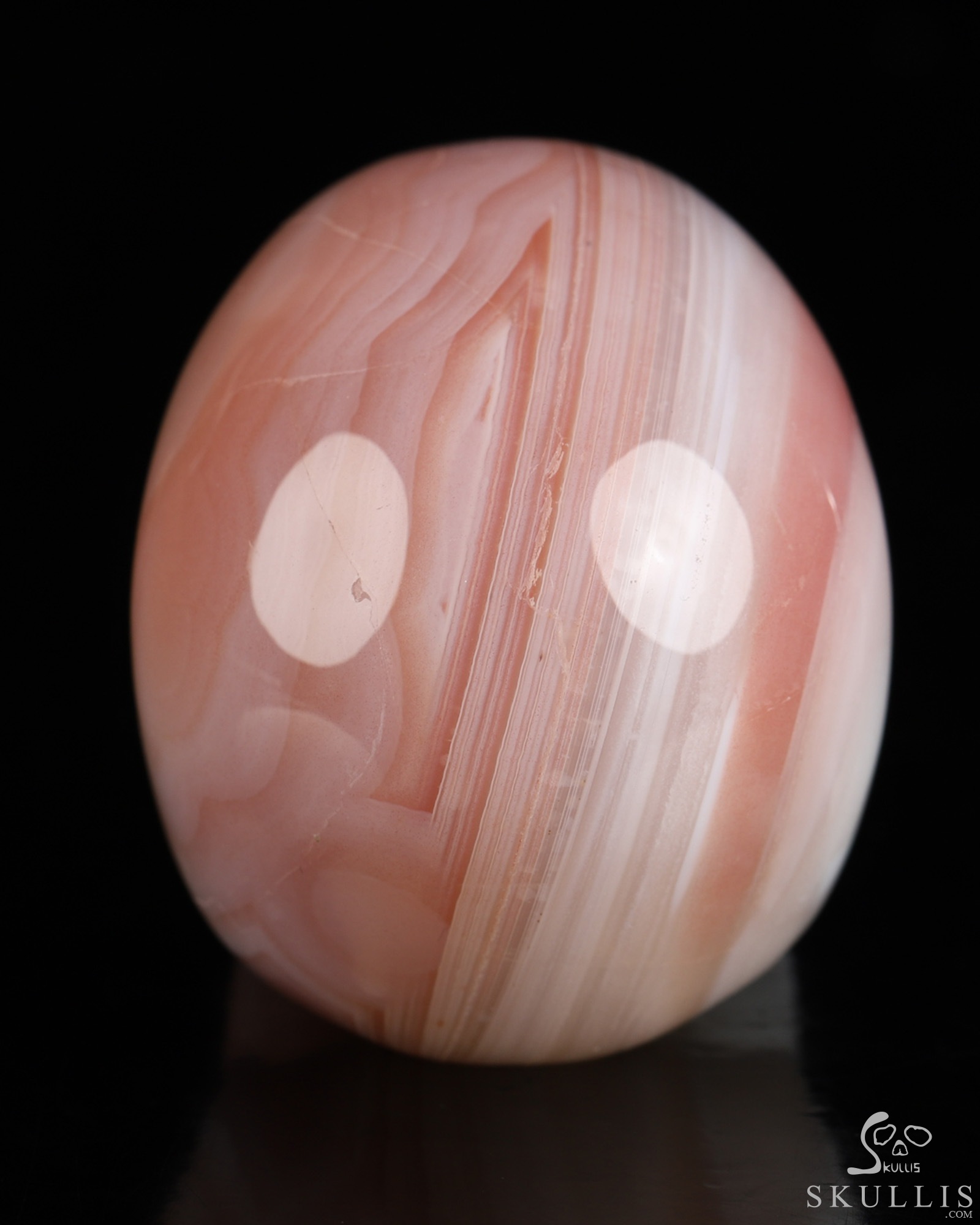 Gemstone 2.0" Mozambique Agate Hand Carved Crystal Skull, Realistic, Crystal Healing Gemstone 2.0" Mozambique Agate Hand Carved Crystal Skull, Realistic, Crystal Healing