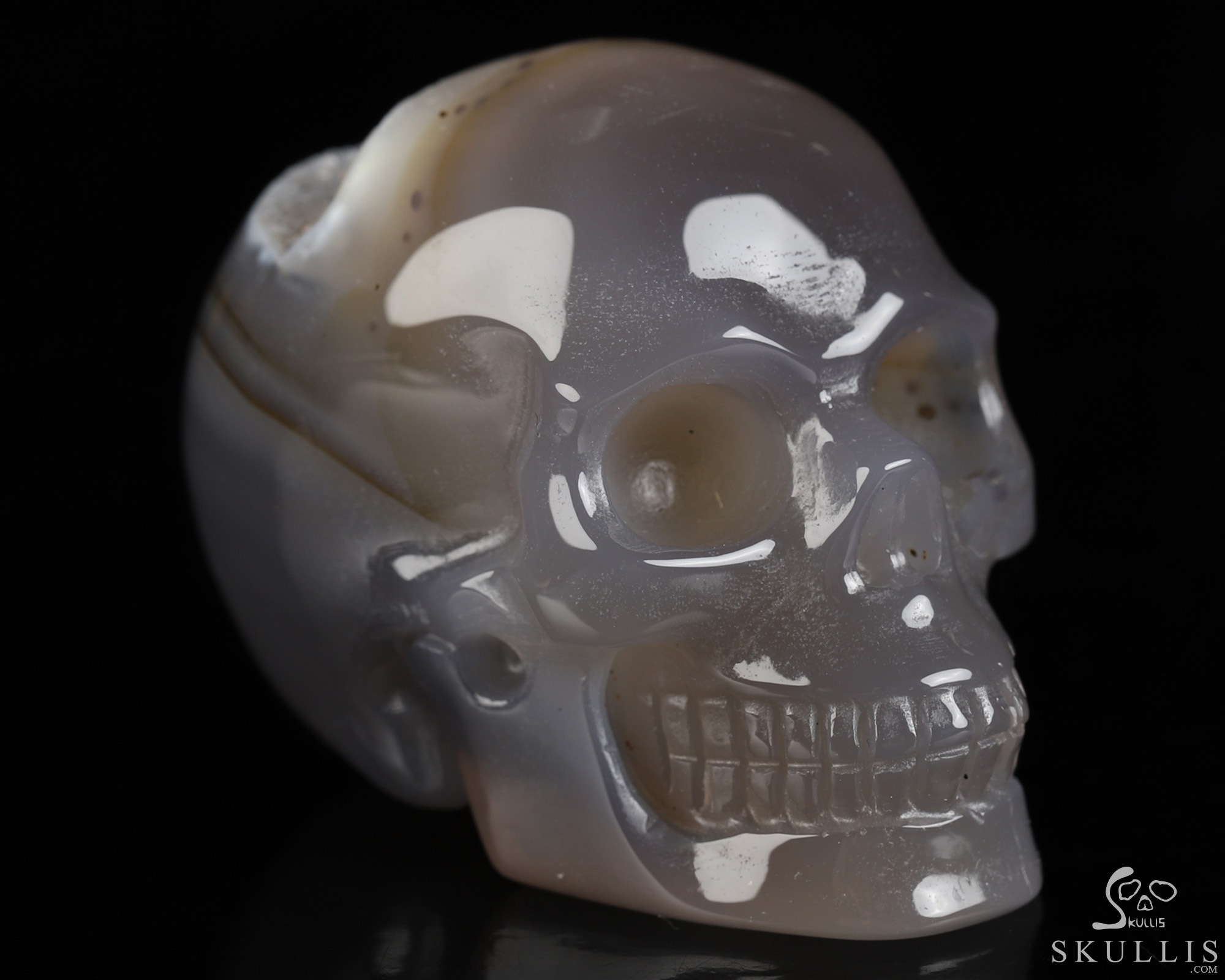 2.0" Premium Brazilian Agate Hand Carved Crystal Skull, Realistic, Crystal Healing 2.0" Premium Brazilian Agate Hand Carved Crystal Skull, Realistic, Crystal Healing