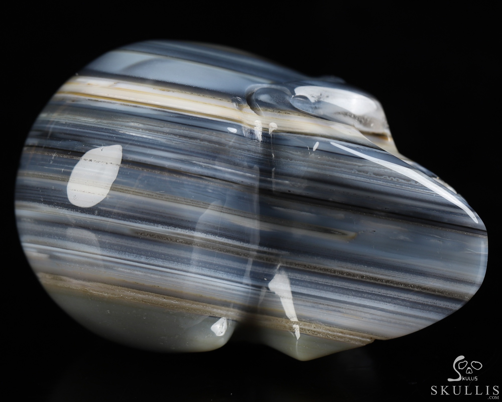 2.0" Premium Brazilian Agate Hand Carved Crystal Skull, Realistic, Crystal Healing 2.0" Premium Brazilian Agate Hand Carved Crystal Skull, Realistic, Crystal Healing