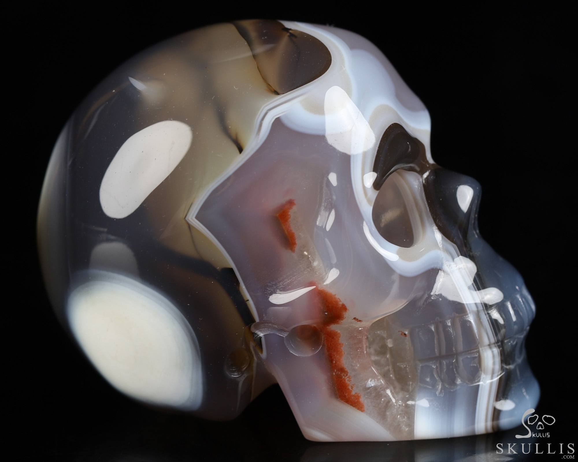 1.9" Premium Brazilian Agate Hand Carved Crystal Skull, Realistic, Crystal Healing 1.9" Premium Brazilian Agate Hand Carved Crystal Skull, Realistic, Crystal Healing