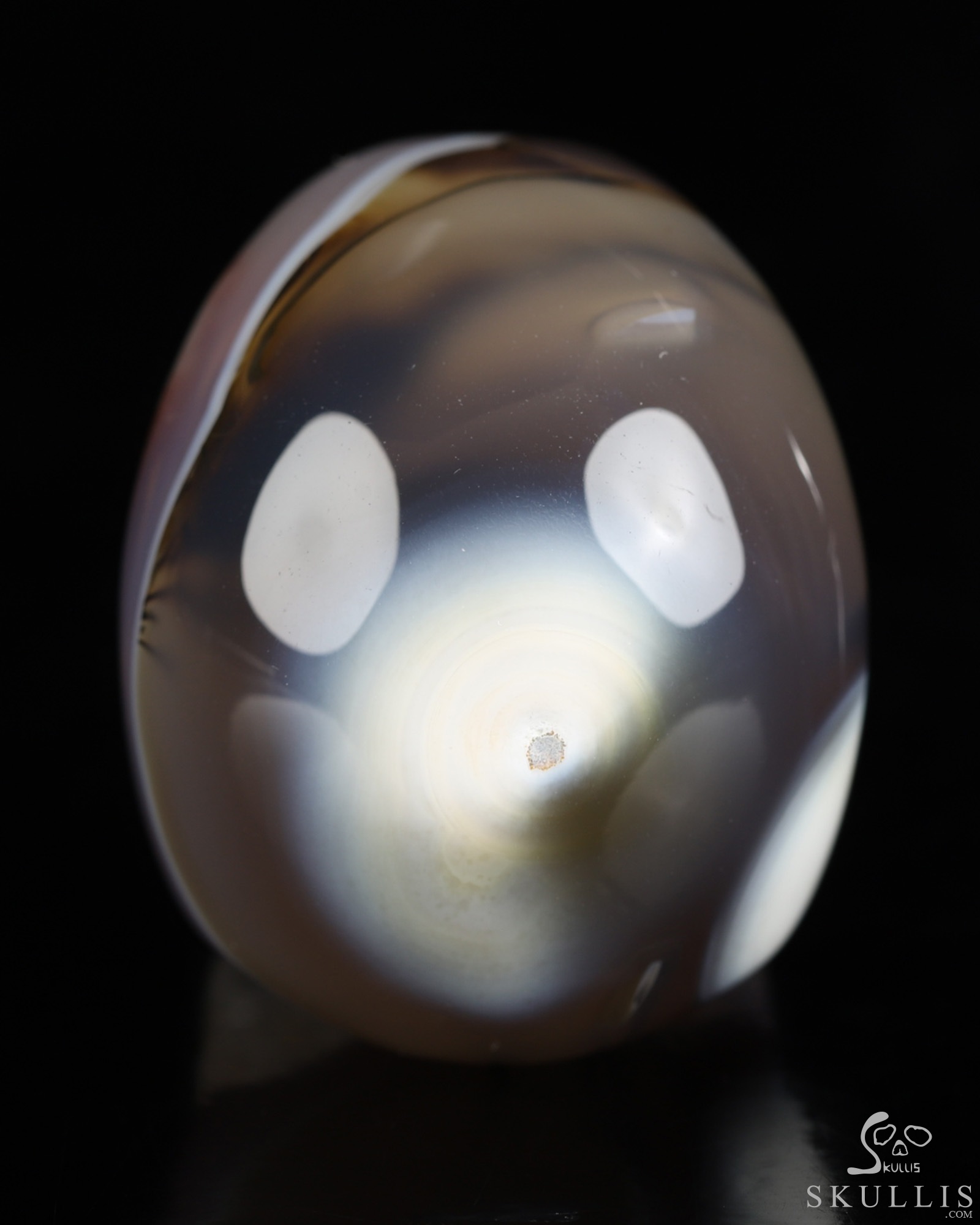 1.9" Premium Brazilian Agate Hand Carved Crystal Skull, Realistic, Crystal Healing 1.9" Premium Brazilian Agate Hand Carved Crystal Skull, Realistic, Crystal Healing