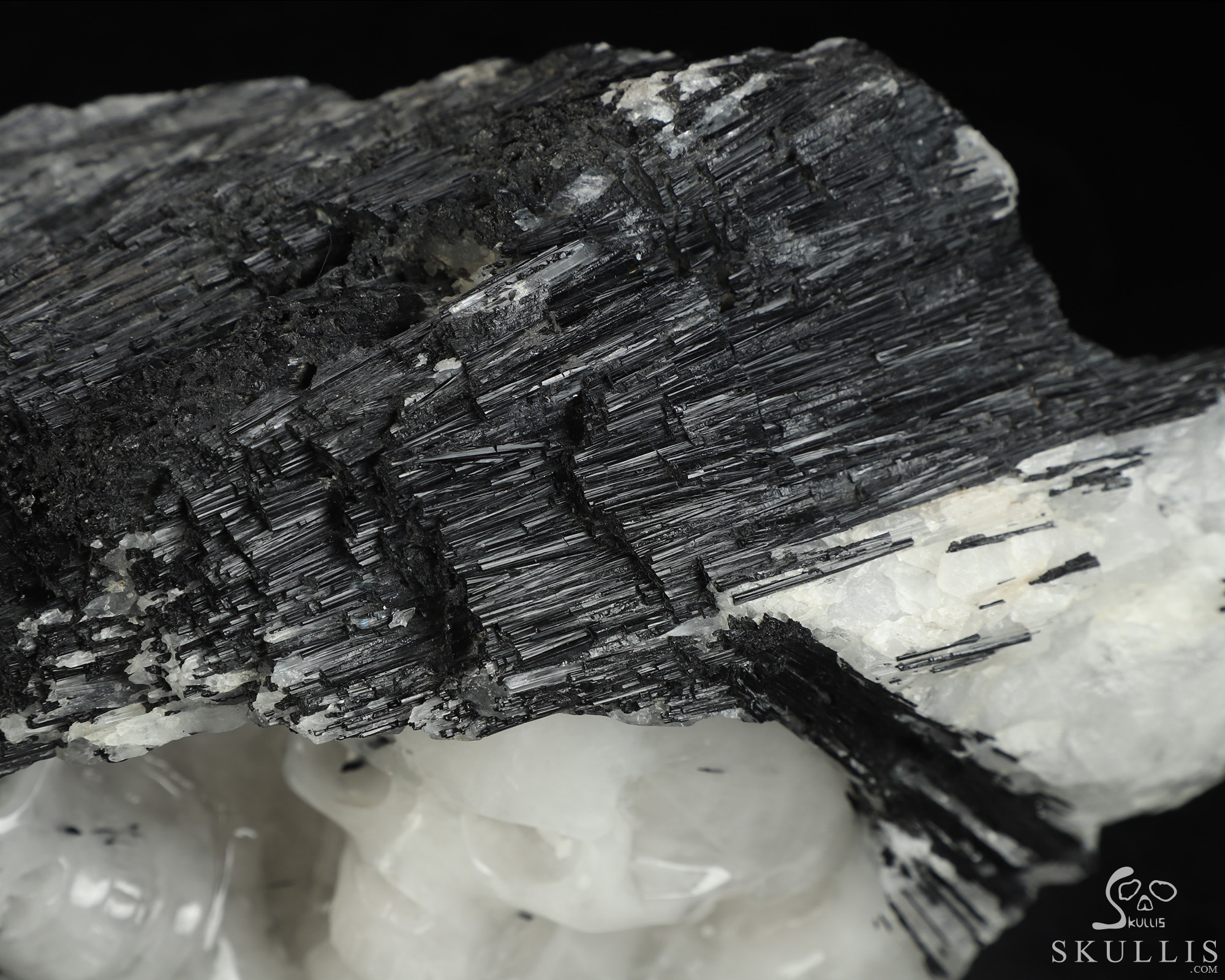 10.4" Black Tourmaline Hand Carved Crystal Skull Fine Art Sculpture, Crystal Healing 10.4" Black Tourmaline Hand Carved Crystal Skull Fine Art Sculpture, Crystal Healing