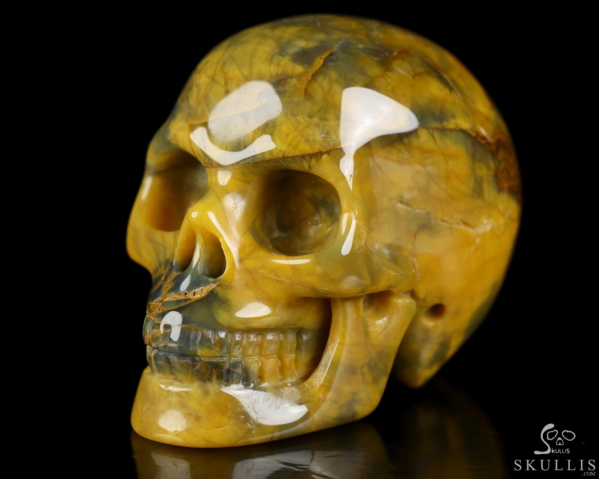 2.0" New Pietersite Hand Carved Crystal Skull, Realistic, Crystal Healing 2.0" New Pietersite Hand Carved Crystal Skull, Realistic, Crystal Healing