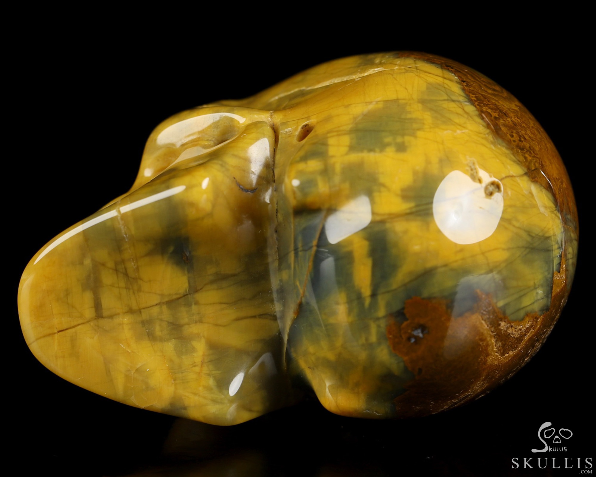 2.0" New Pietersite Hand Carved Crystal Skull, Realistic, Crystal Healing 2.0" New Pietersite Hand Carved Crystal Skull, Realistic, Crystal Healing