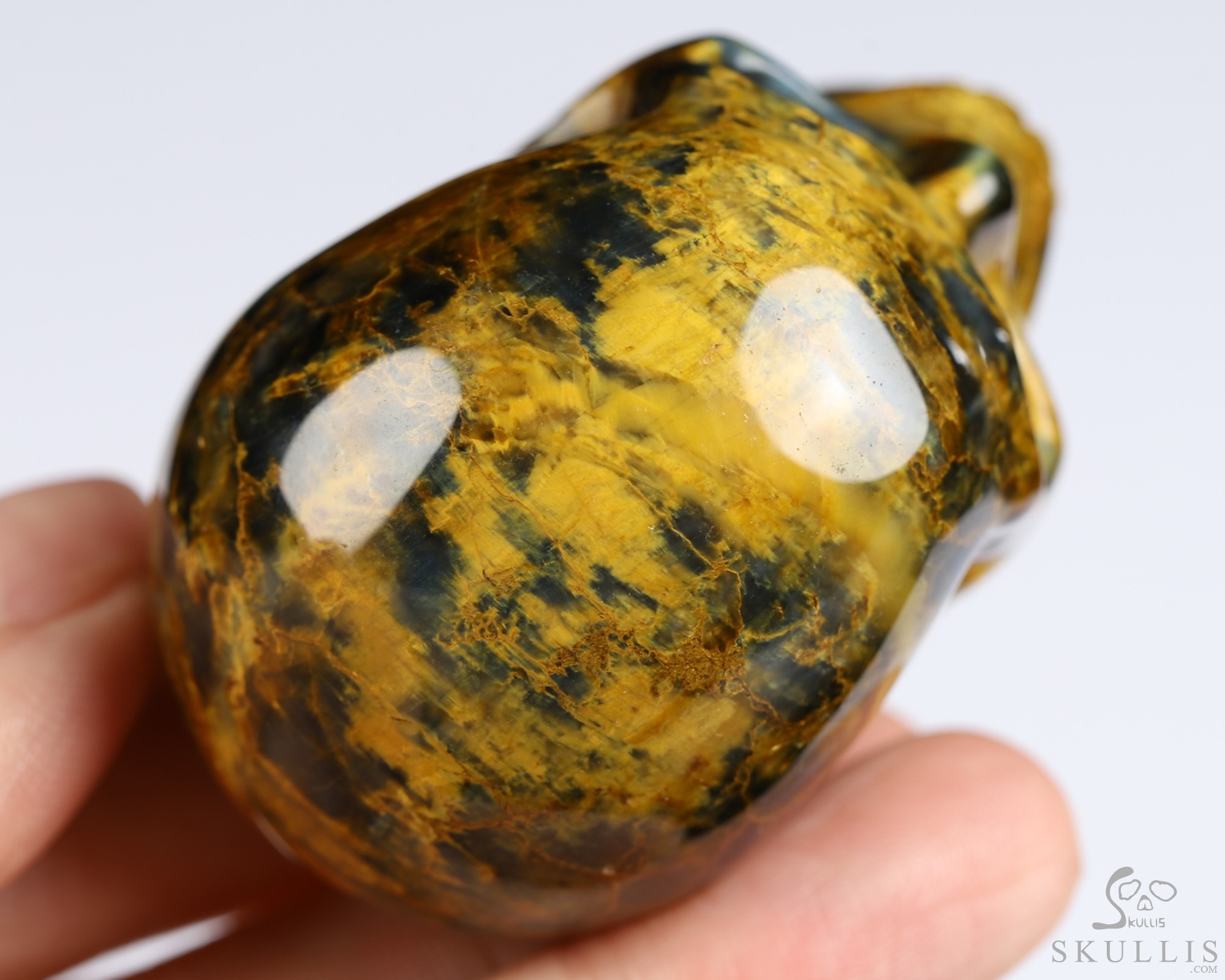 2.0" New Pietersite Hand Carved Crystal Skull, Realistic, Crystal Healing 2.0" New Pietersite Hand Carved Crystal Skull, Realistic, Crystal Healing