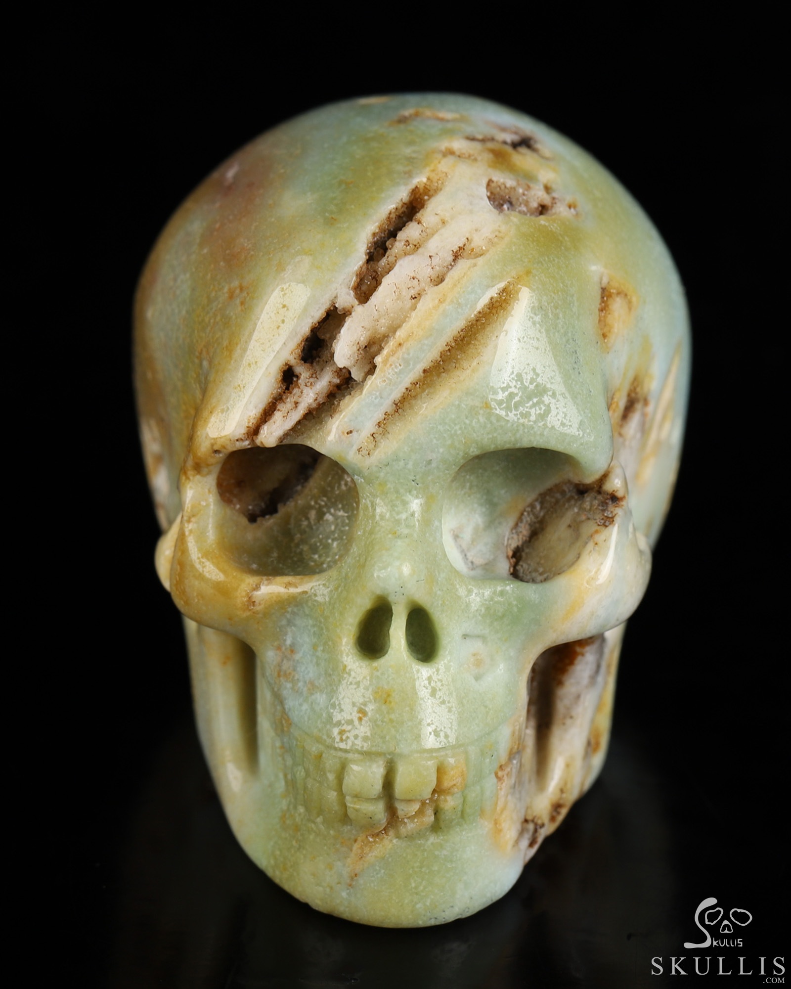 2.0" Chinese Amazonite Hand Carved Crystal Skull, Realistic, Crystal Healing 2.0" Chinese Amazonite Hand Carved Crystal Skull, Realistic, Crystal Healing