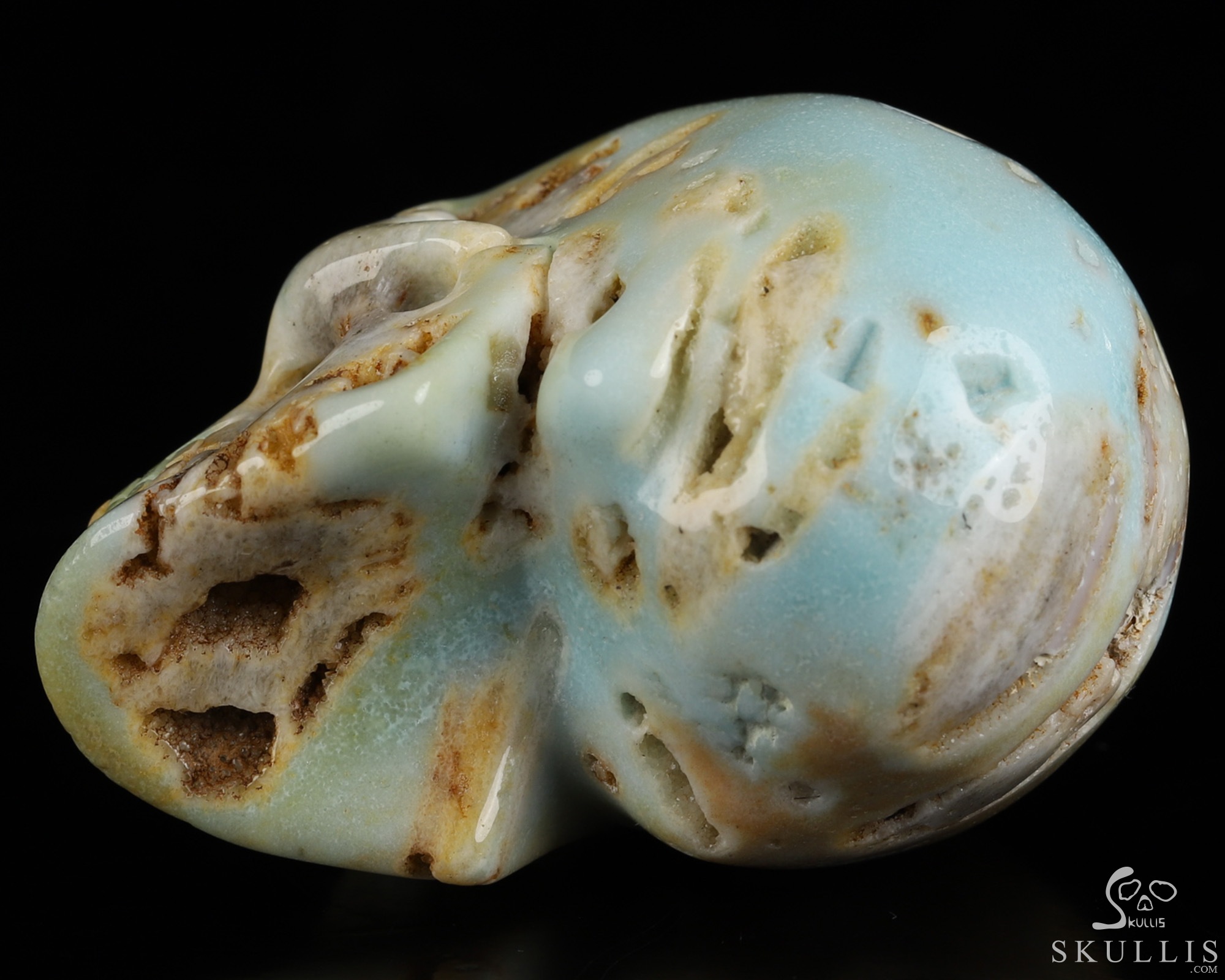 2.0" Chinese Amazonite Hand Carved Crystal Skull, Realistic, Crystal Healing 2.0" Chinese Amazonite Hand Carved Crystal Skull, Realistic, Crystal Healing