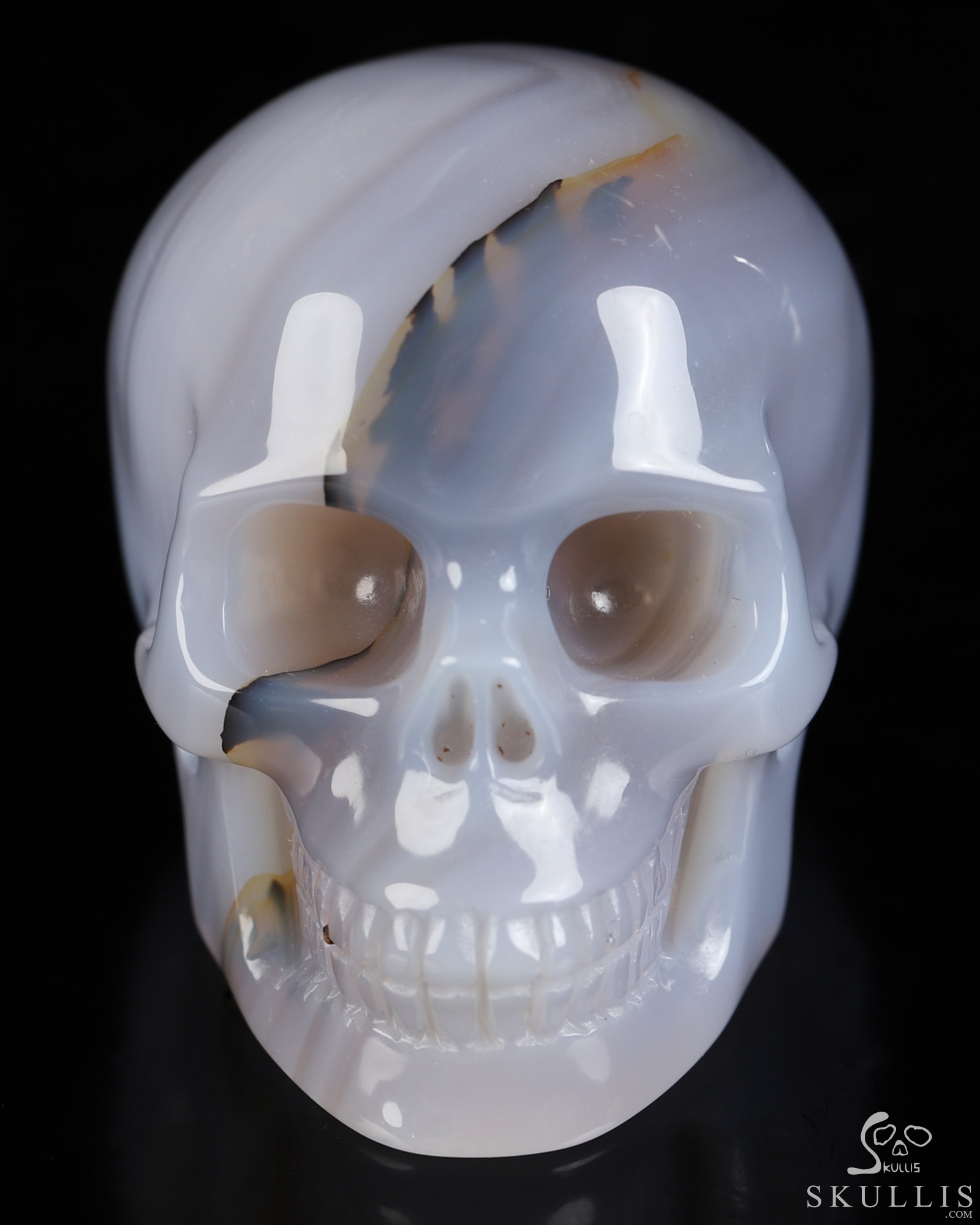 2.0" Agate Hand Carved Crystal Skull, Realistic, Crystal Healing 2.0" Agate Hand Carved Crystal Skull, Realistic, Crystal Healing