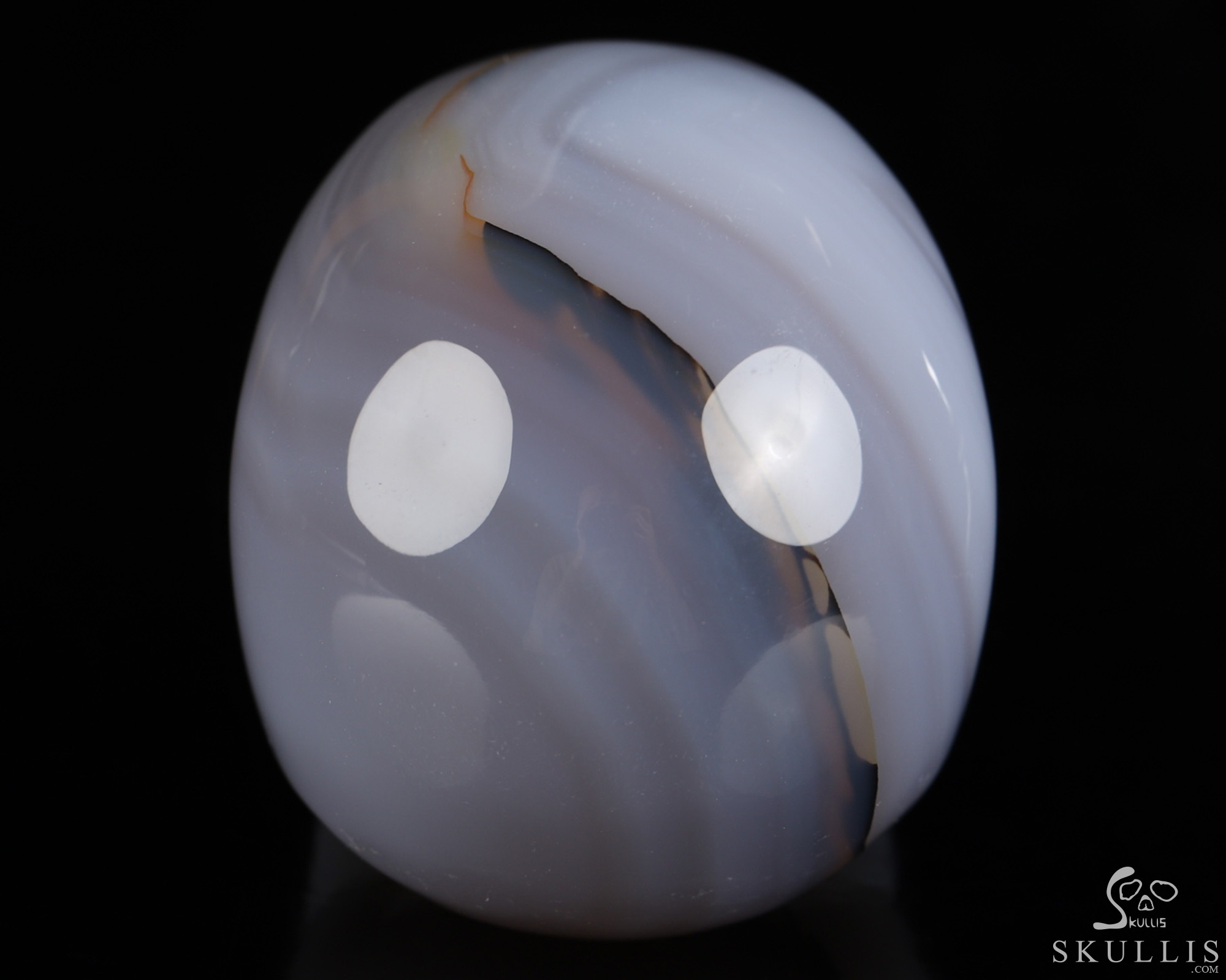 2.0" Agate Hand Carved Crystal Skull, Realistic, Crystal Healing 2.0" Agate Hand Carved Crystal Skull, Realistic, Crystal Healing