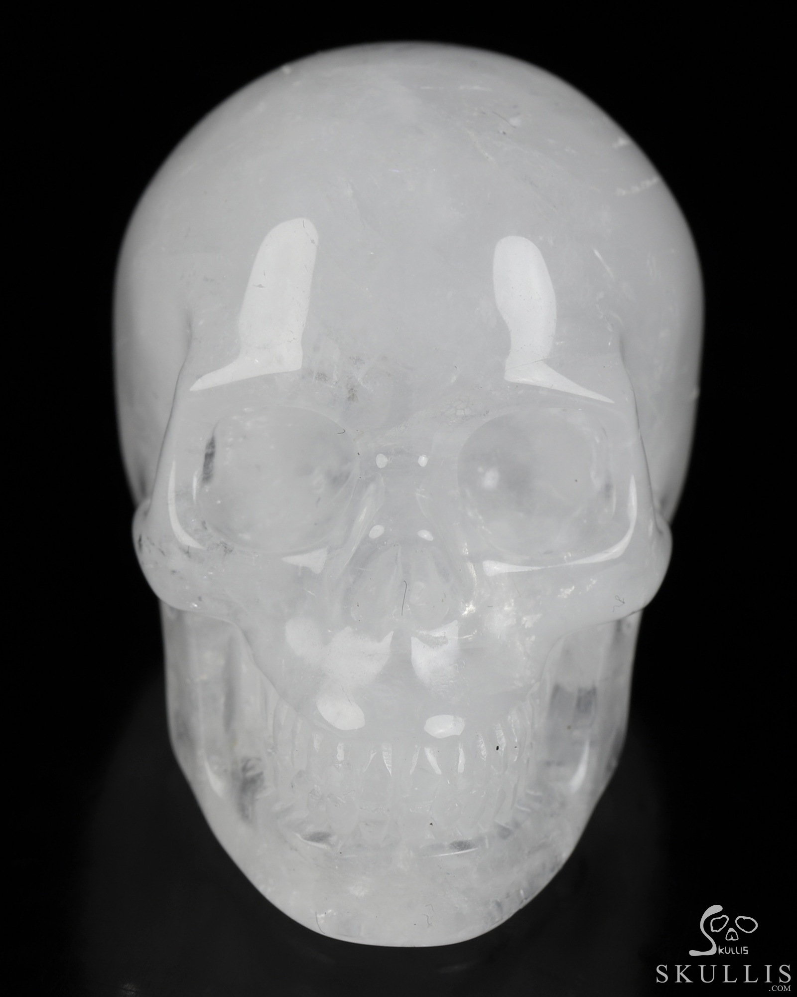2.0" Angolan Quartz Rock Crystal Hand Carved Crystal Skull, Realistic, Crystal Healing 2.0" Angolan Quartz Rock Crystal Hand Carved Crystal Skull, Realistic, Crystal Healing