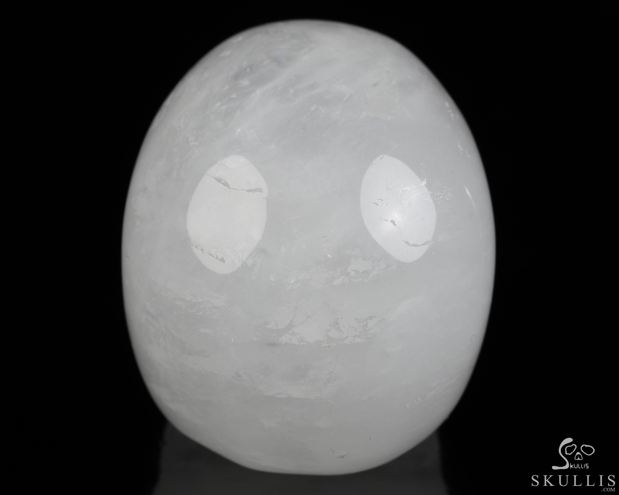 2.0" Angolan Quartz Rock Crystal Hand Carved Crystal Skull, Realistic, Crystal Healing 2.0" Angolan Quartz Rock Crystal Hand Carved Crystal Skull, Realistic, Crystal Healing