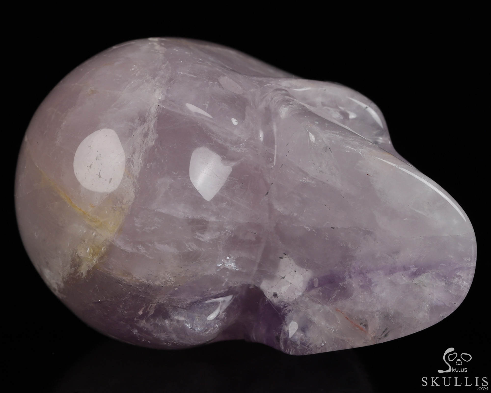 Gemstone 2.0" Amethyst Hand Carved Crystal Skull, Realistic, Crystal Healing Gemstone 2.0" Amethyst Hand Carved Crystal Skull, Realistic, Crystal Healing
