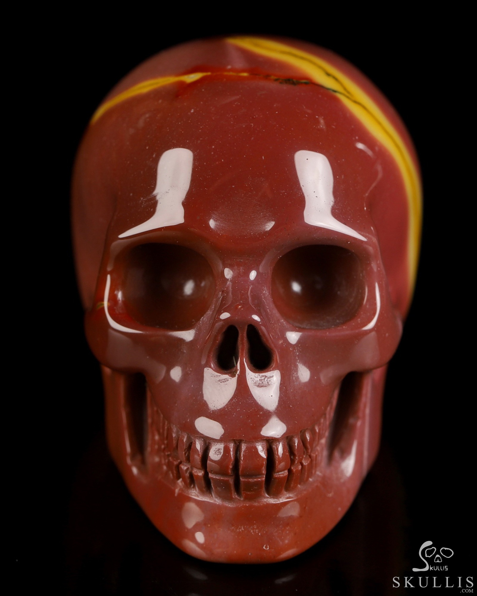 1.8" Mookaite Jasper Hand Carved Crystal Skull, Realistic, Crystal Healing 1.8" Mookaite Jasper Hand Carved Crystal Skull, Realistic, Crystal Healing