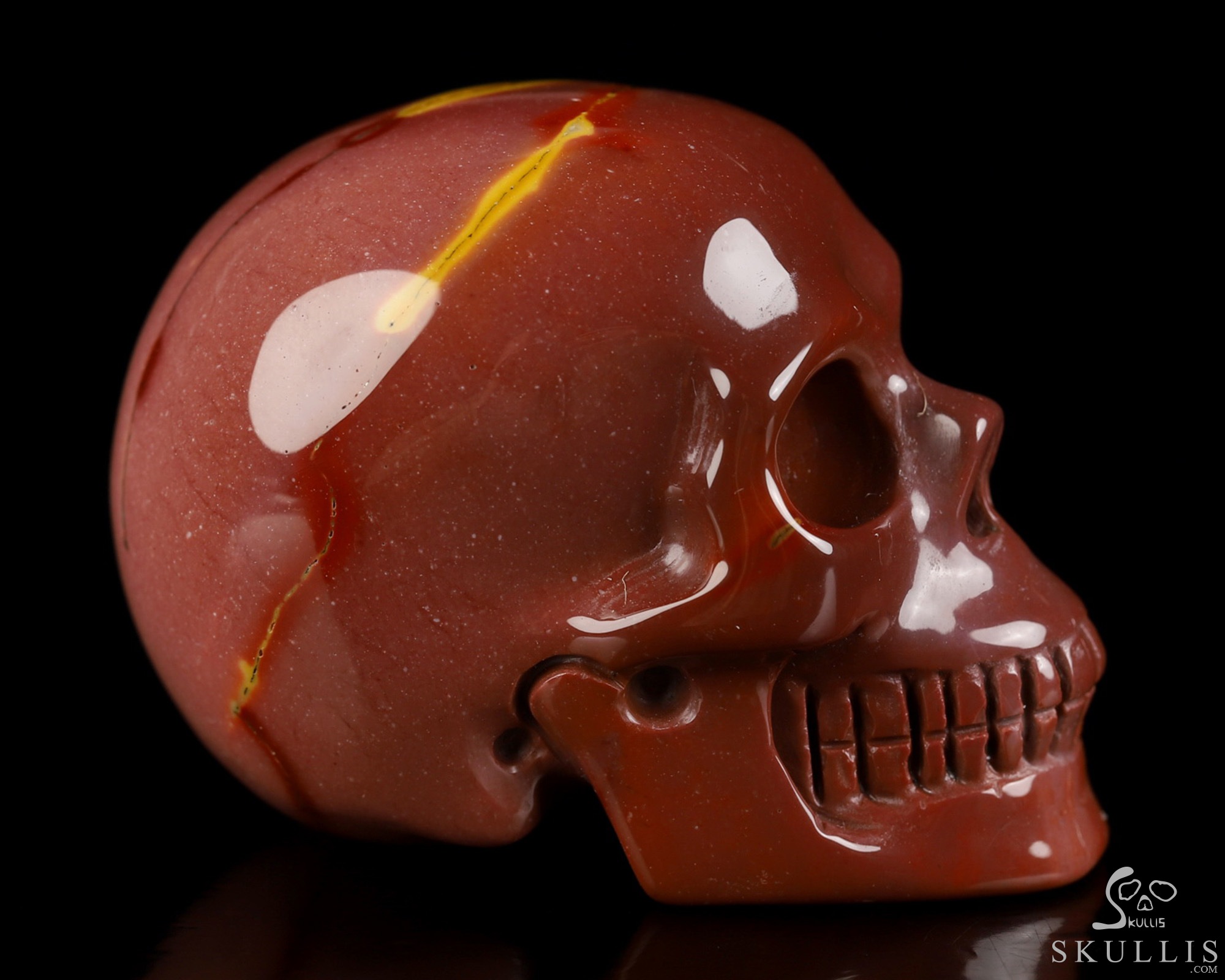 1.8" Mookaite Jasper Hand Carved Crystal Skull, Realistic, Crystal Healing 1.8" Mookaite Jasper Hand Carved Crystal Skull, Realistic, Crystal Healing
