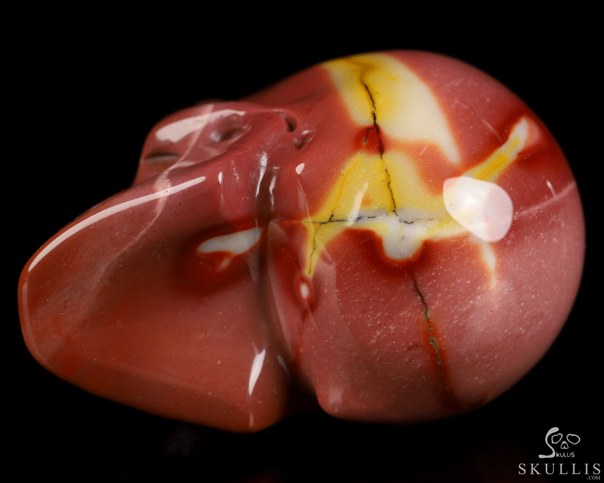 1.8" Mookaite Jasper Hand Carved Crystal Skull, Realistic, Crystal Healing 1.8" Mookaite Jasper Hand Carved Crystal Skull, Realistic, Crystal Healing